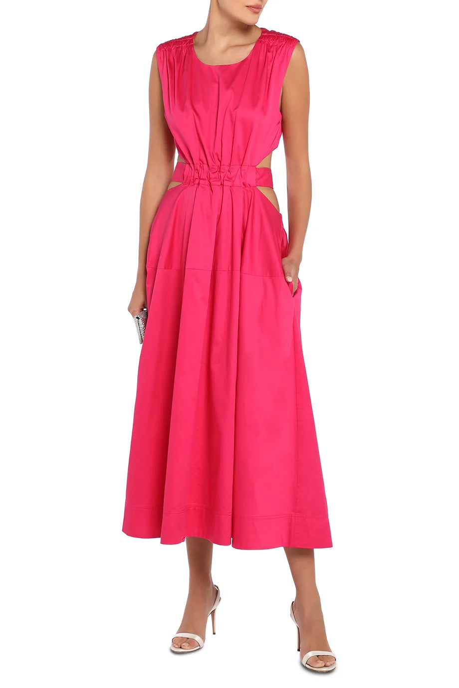 Zorina Tie Midi Dress