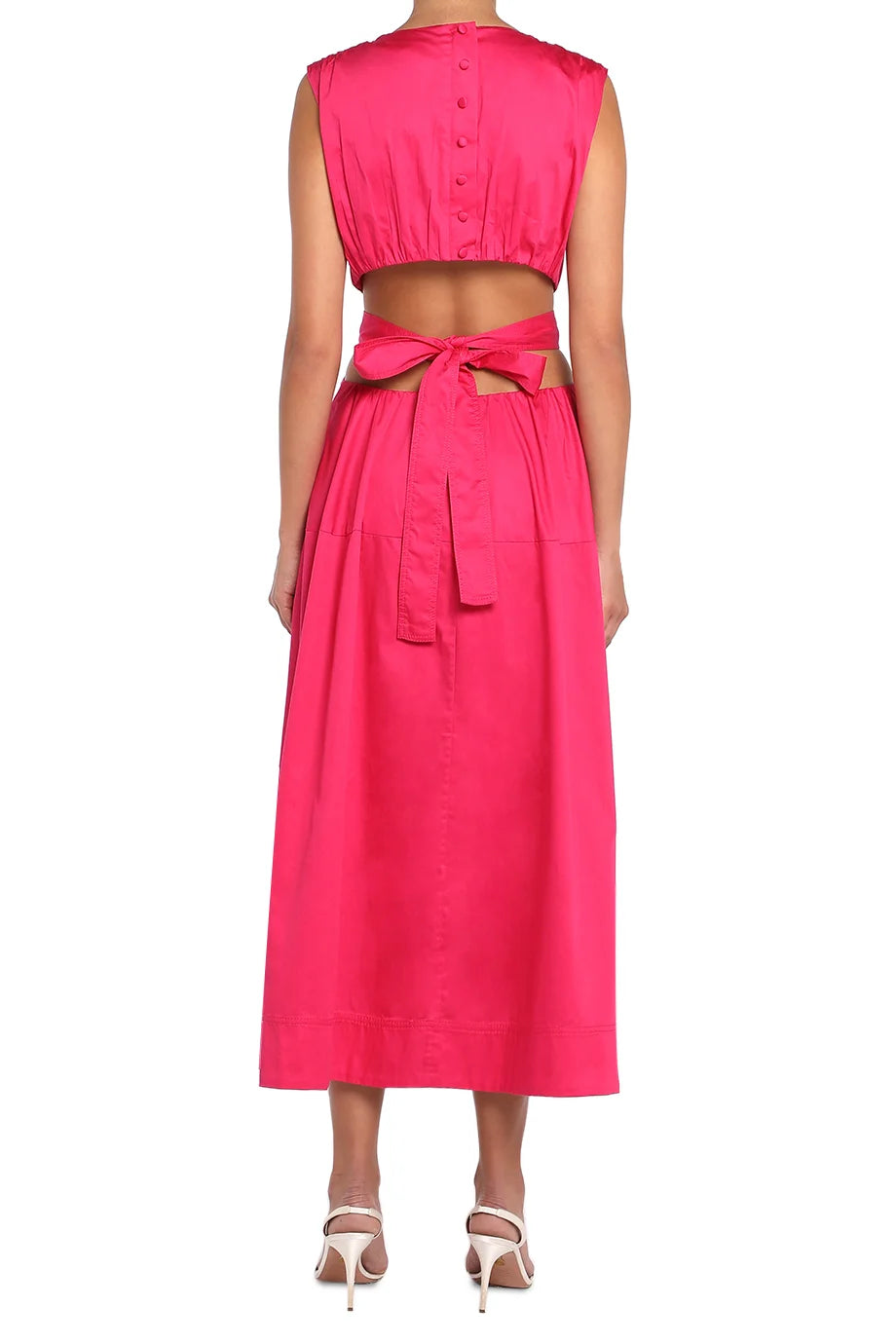 Zorina Tie Midi Dress