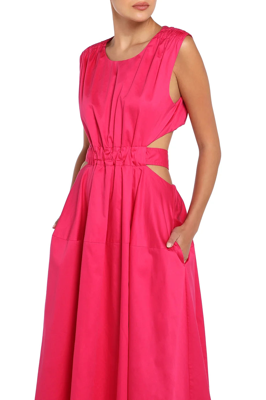 Zorina Tie Midi Dress