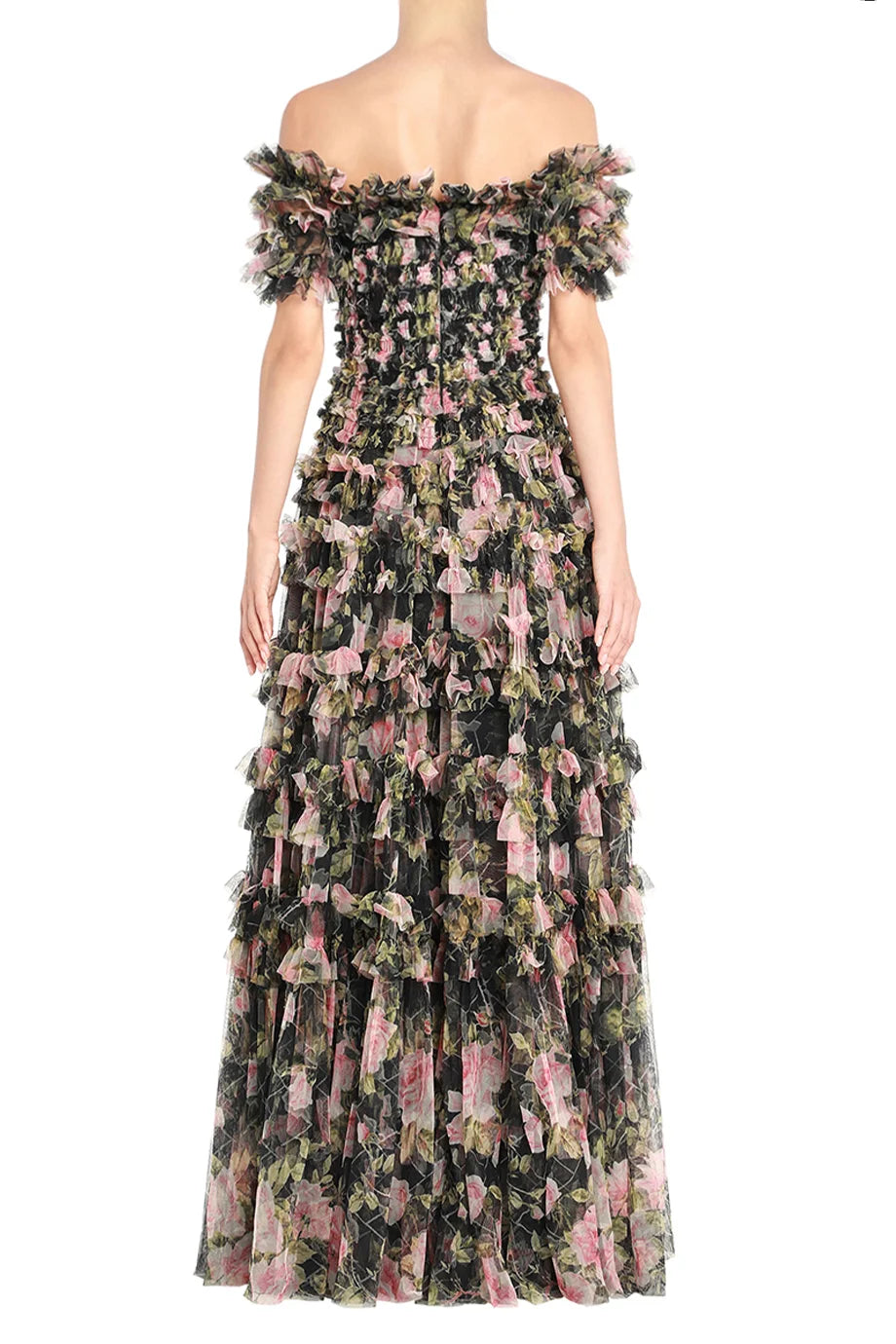 English Rose Lisette Off Shoulder Gown