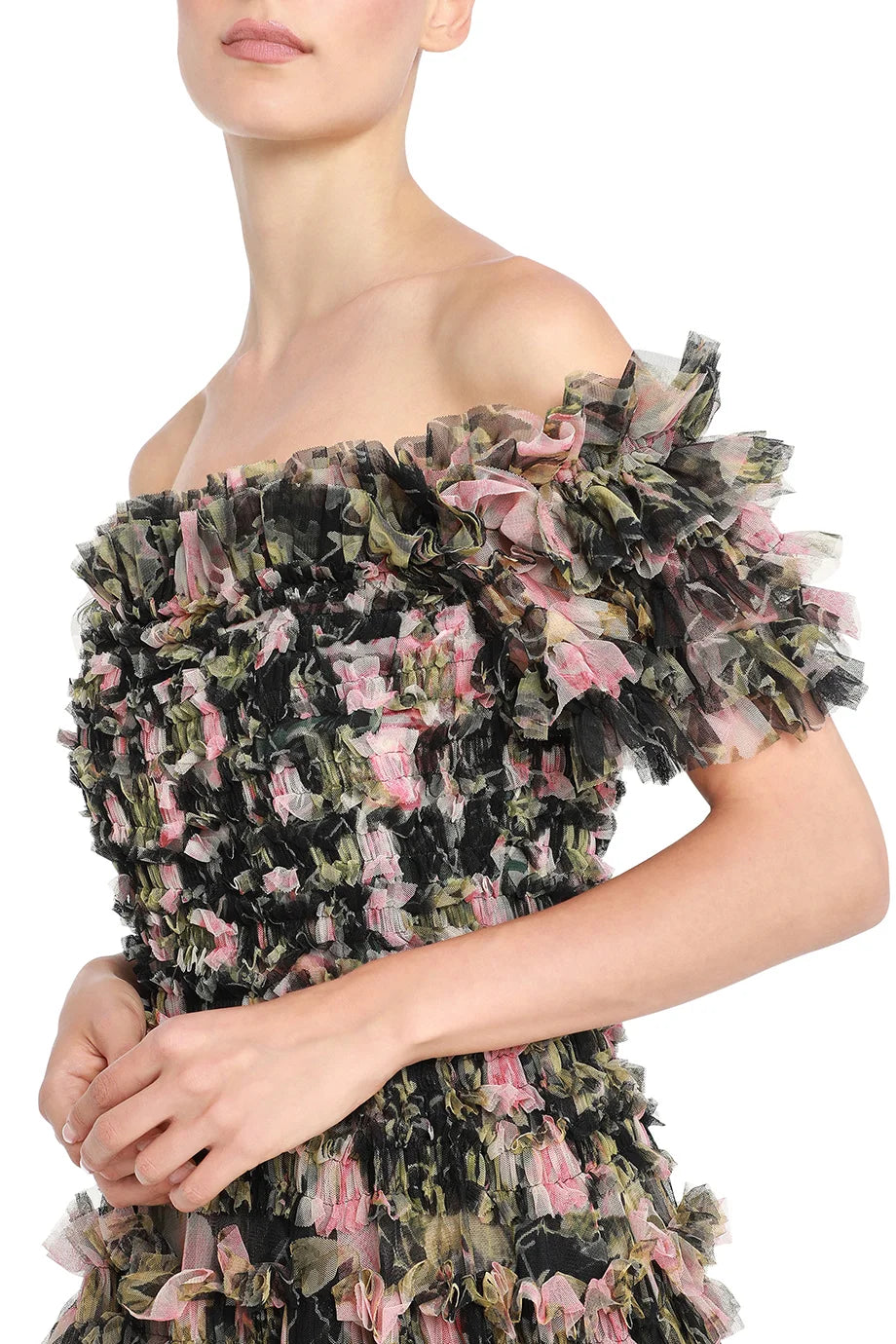 English Rose Lisette Off Shoulder Gown