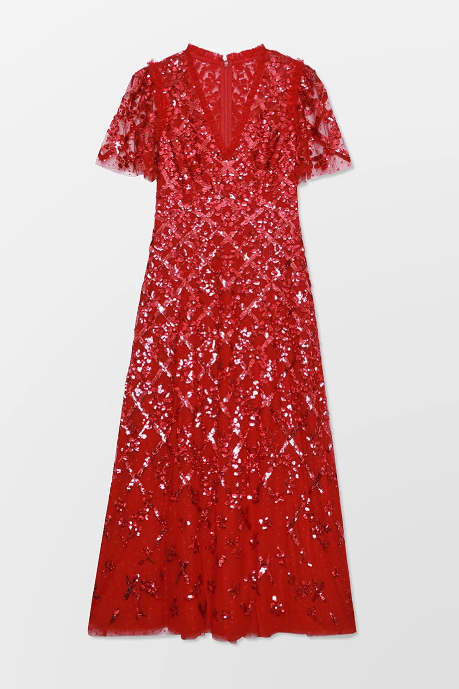 Garden Lattice Ankle Gown