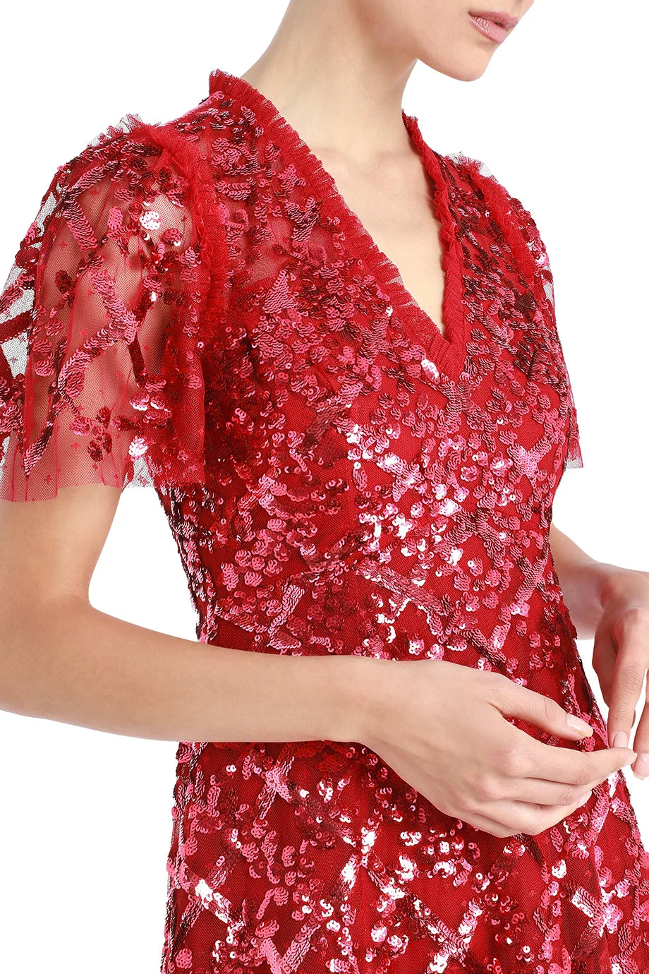 Garden Lattice Ankle Gown