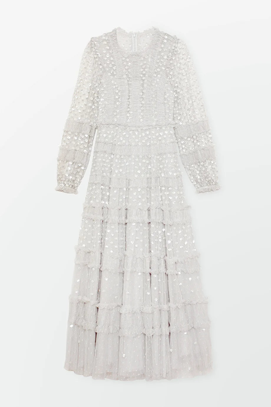 Dotted Shimmer Ankle Gown