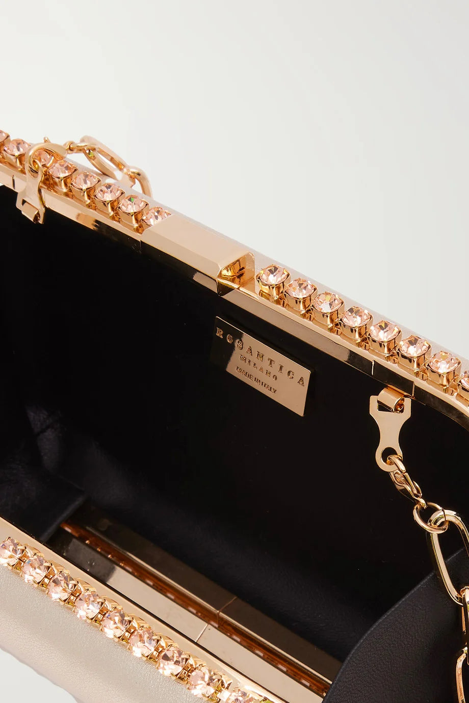 Clio Crystal-Embellished Clutch Bag