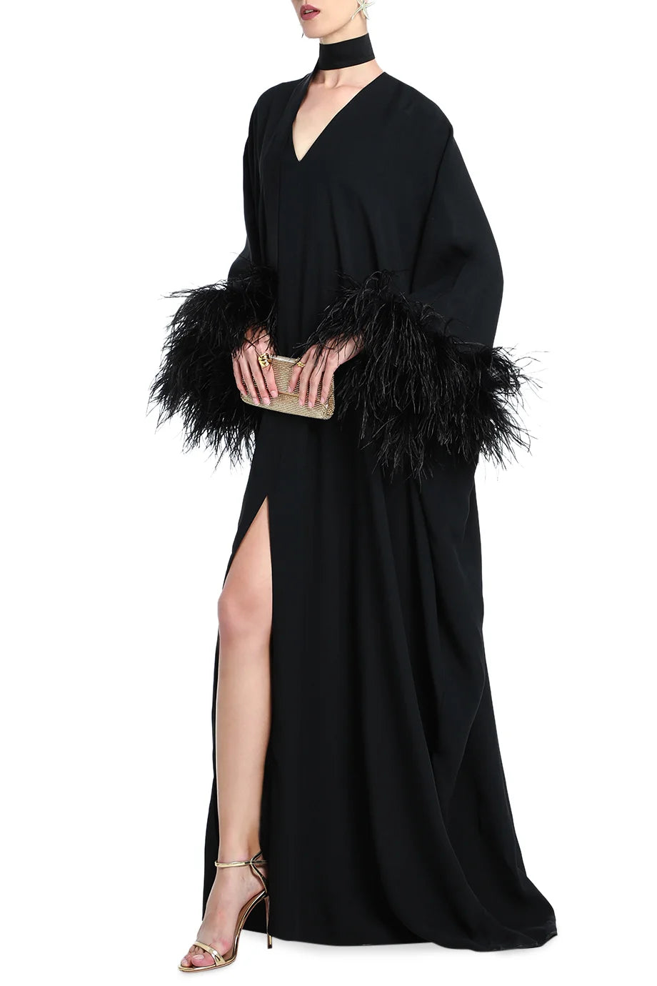 Feather Trim 10am Kaftan