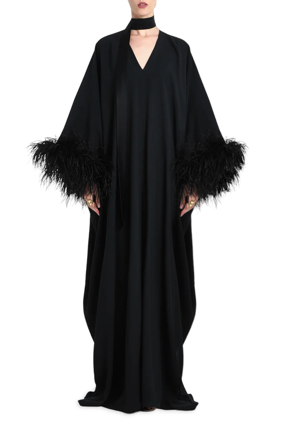 Feather Trim 10am Kaftan