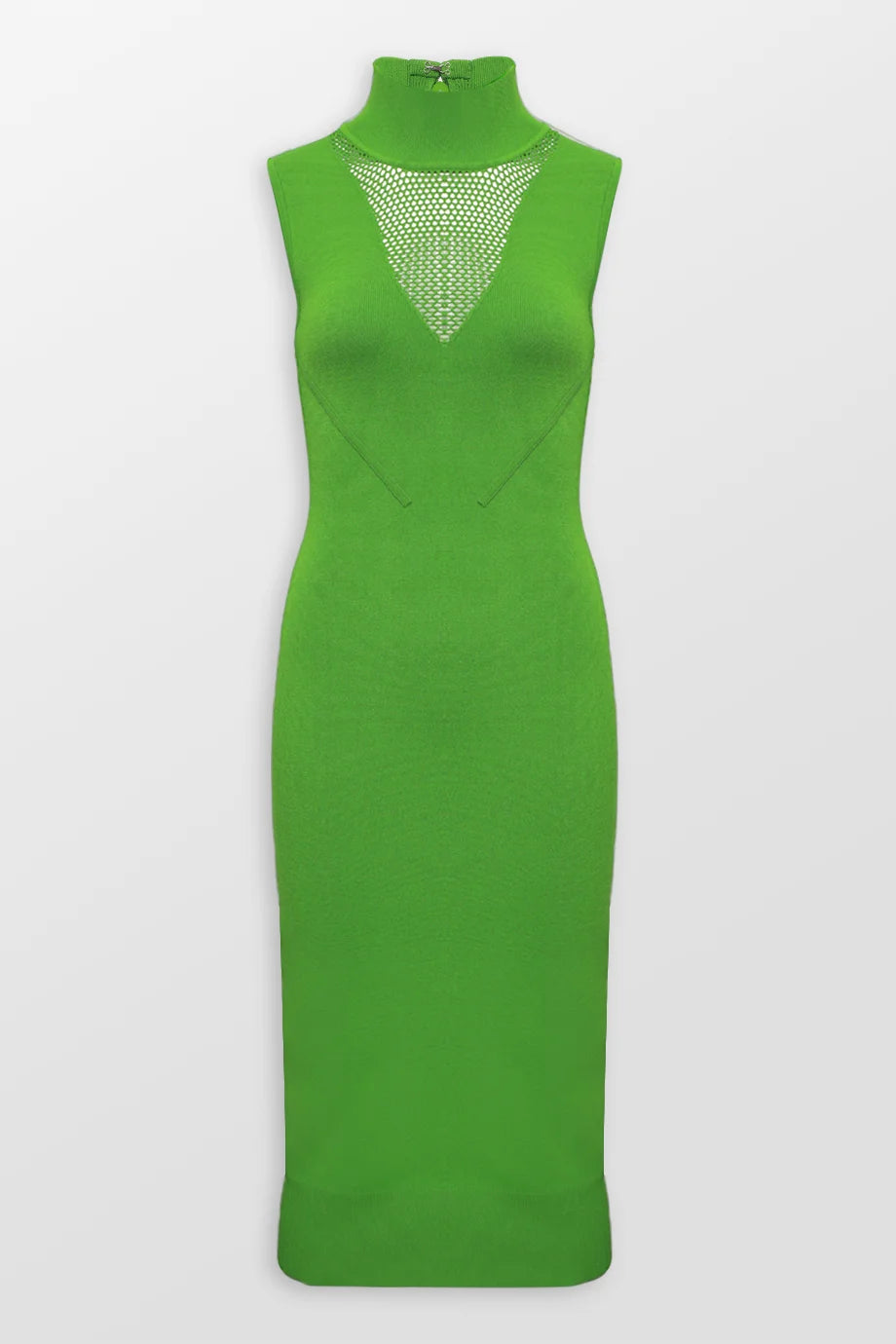 Mixed Pointelle Midi Dress