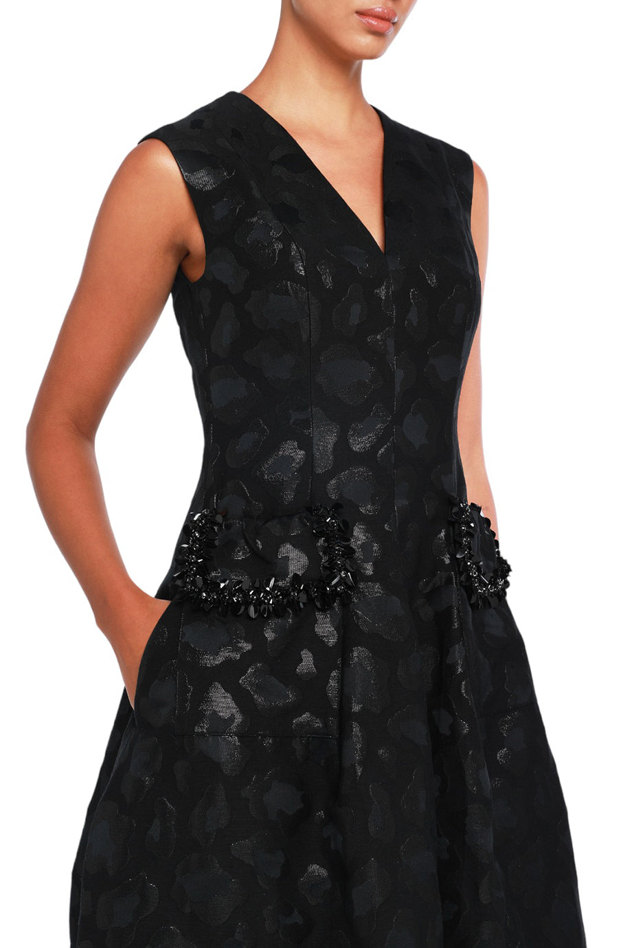 Embellished Gown With Pockets