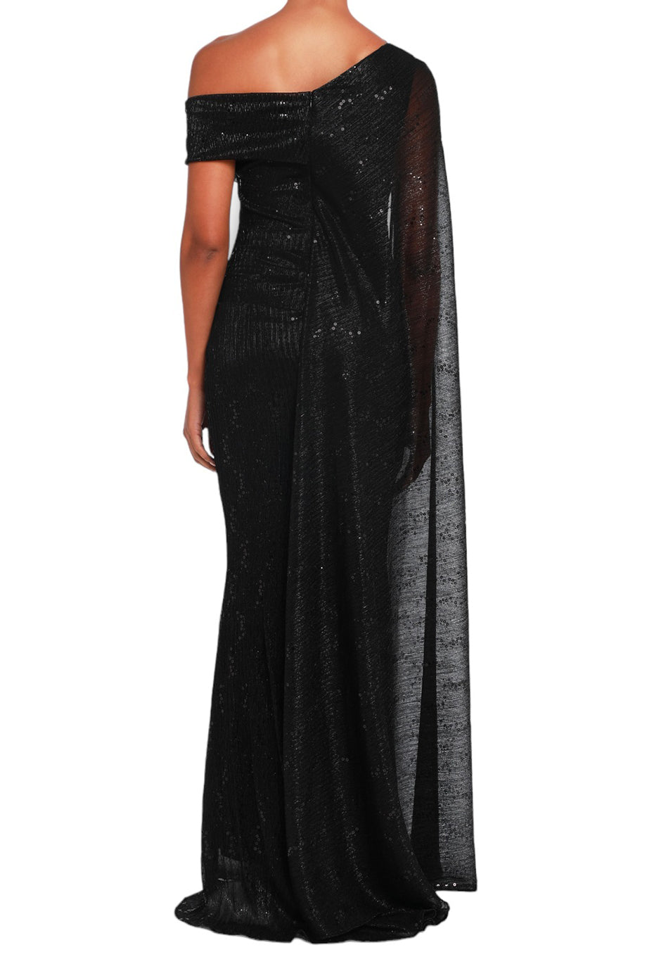 Off-Shoulder Gown With Cape