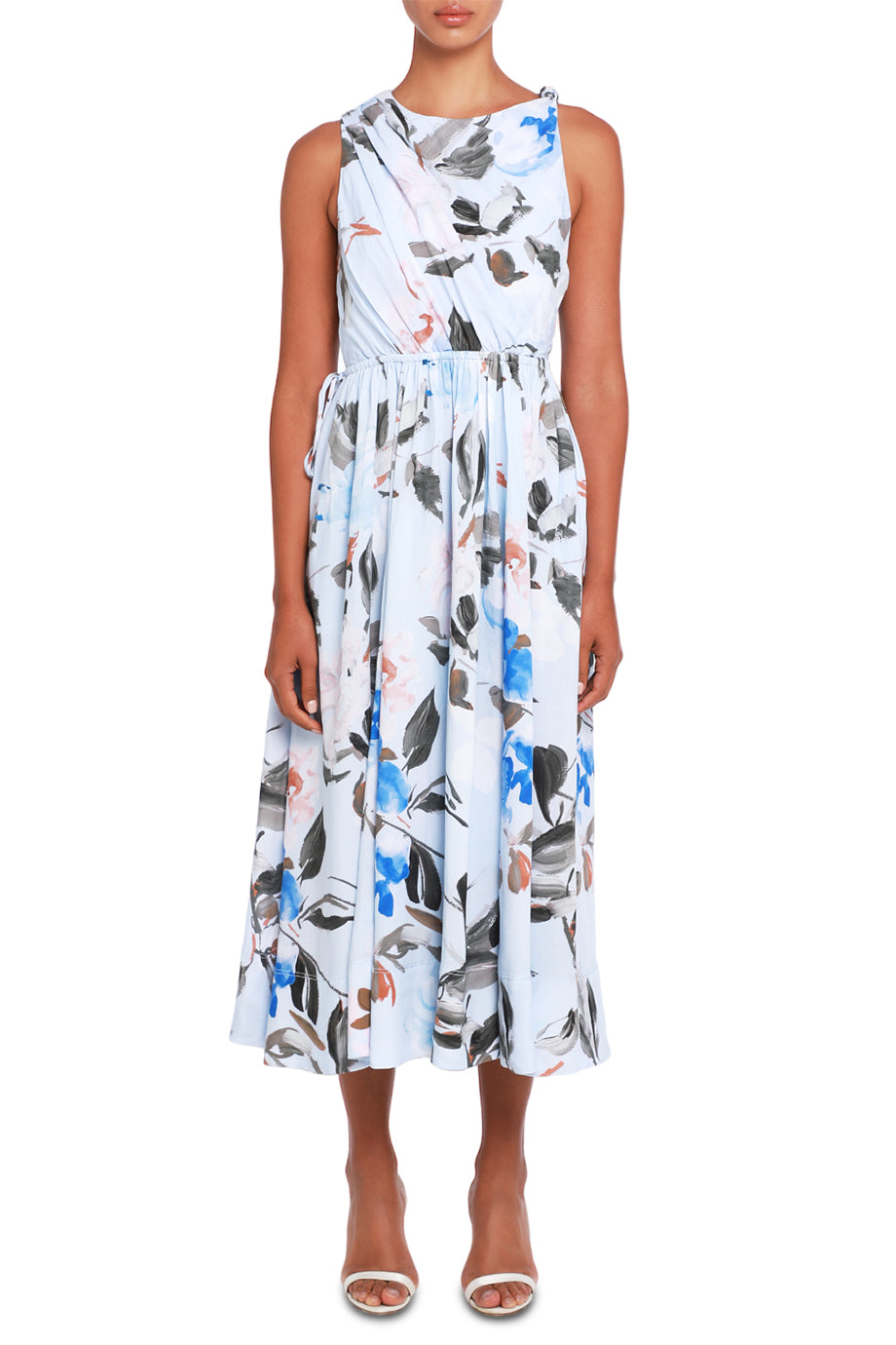 Abbey Twisted Midi Dress