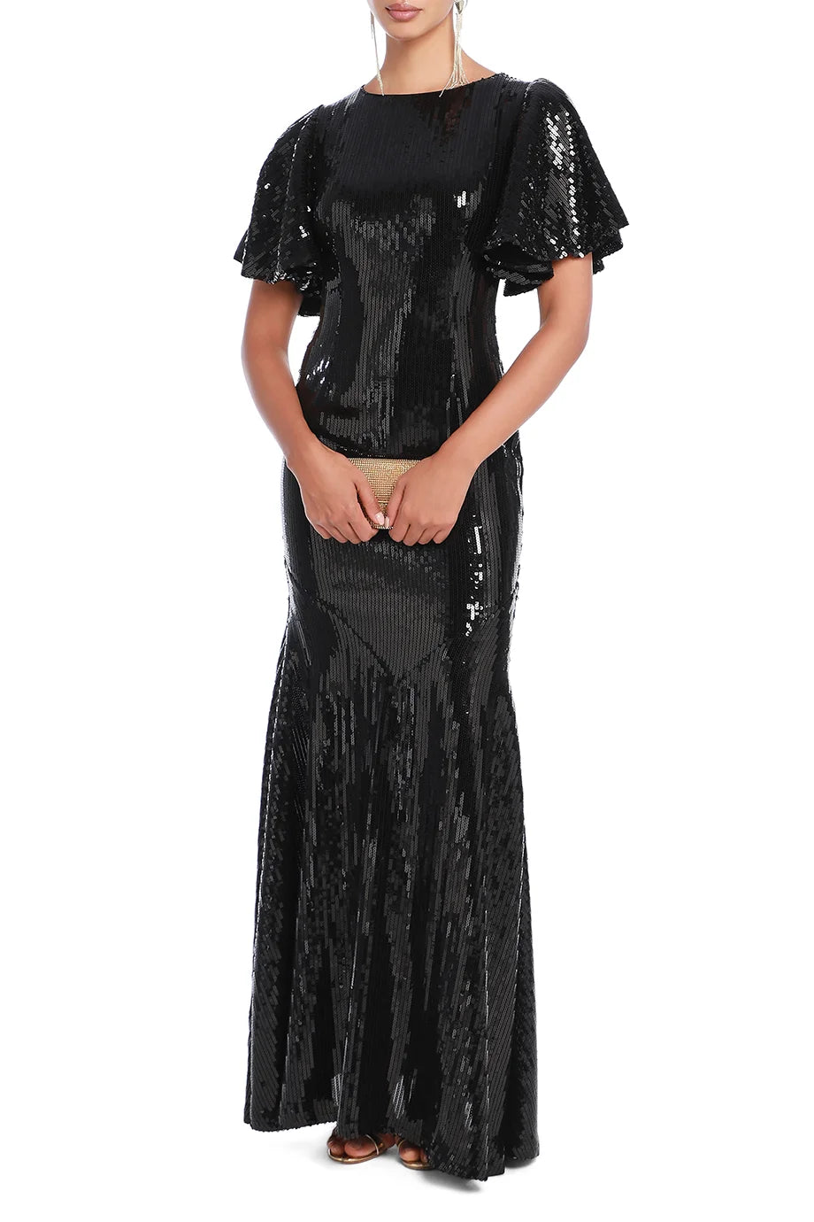 Paloma Maxi Dress With Flared Sleeve