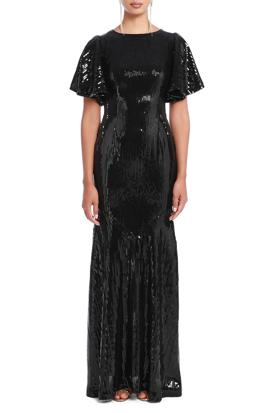 Paloma Maxi Dress With Flared Sleeve