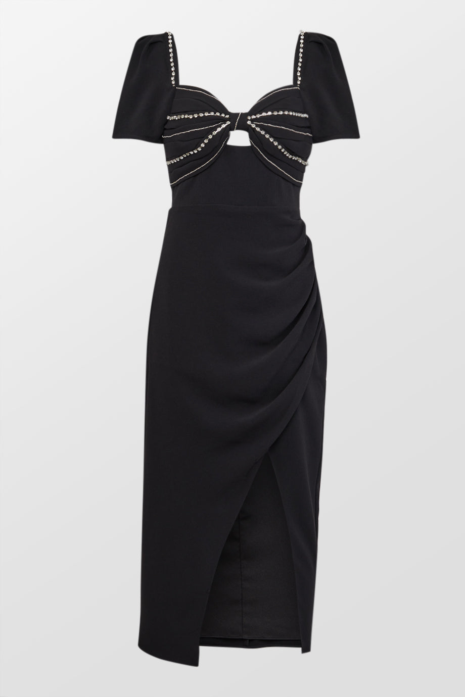 DIAMANTE MIDI DRESS