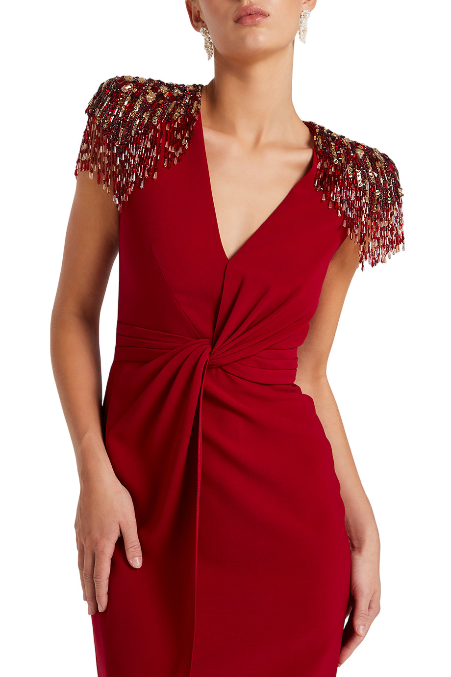 NYRA CRYSTAL EMBELLISHED DRESS