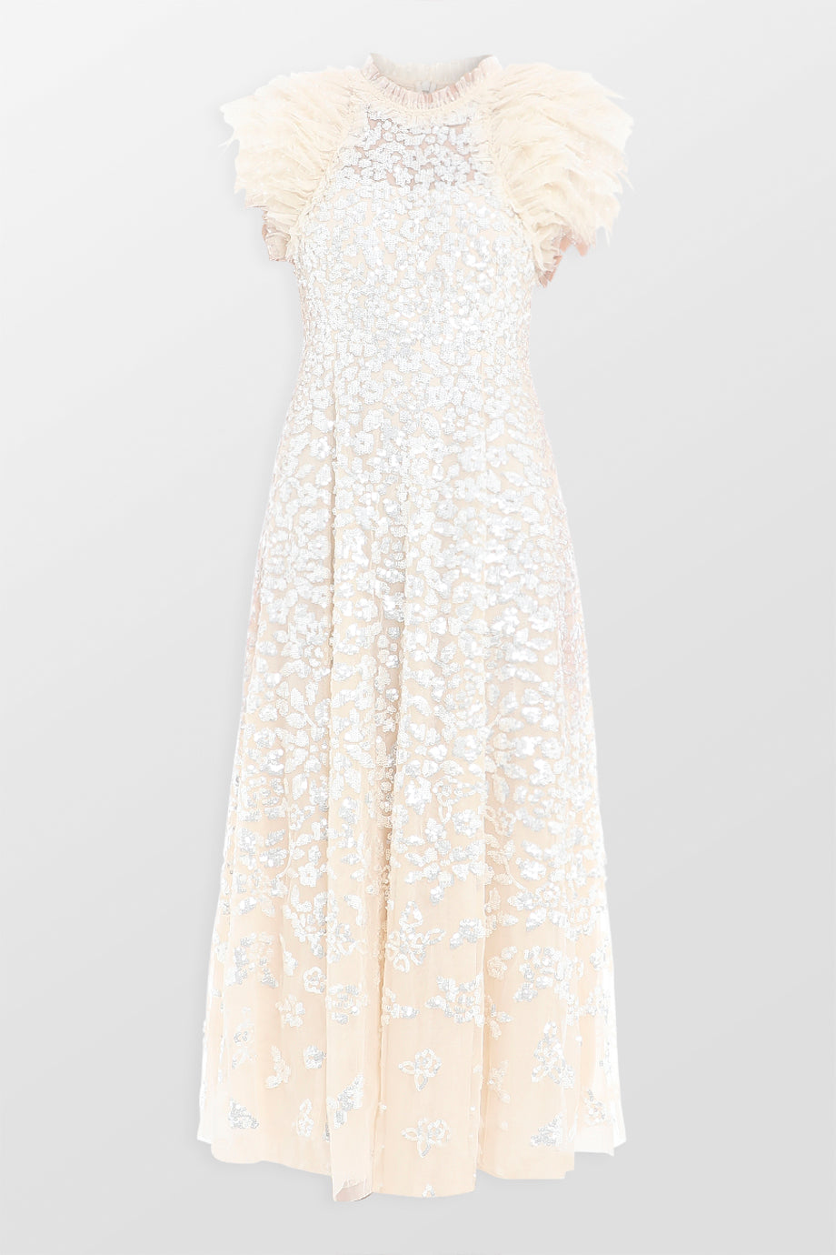 Sequin Rose Gloss Ankle Gown