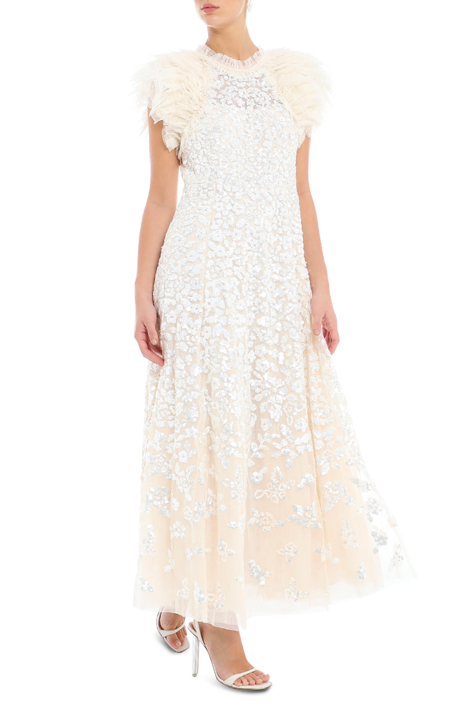 Sequin Rose Gloss Ankle Gown