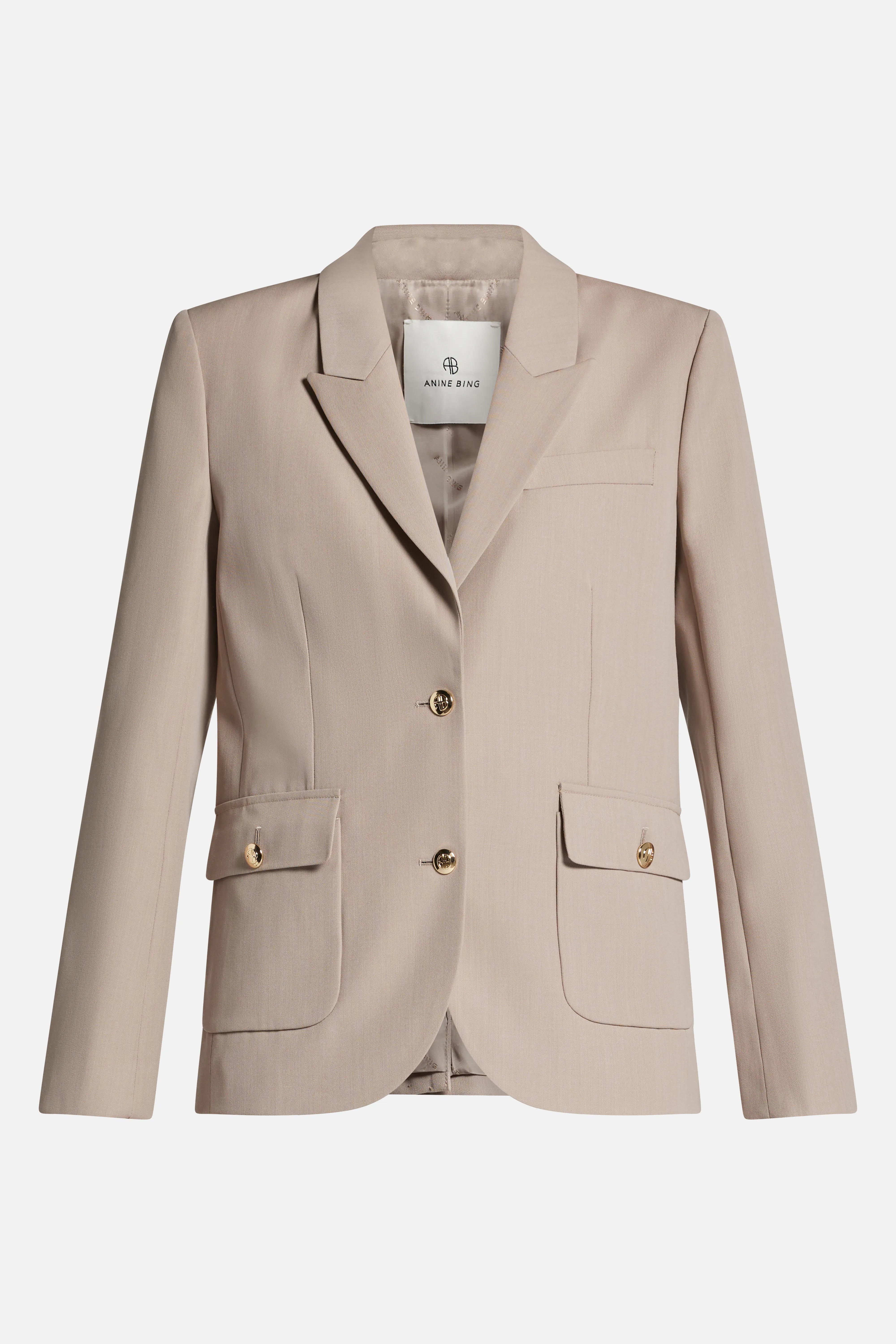 Emy Wool Blazer in Beige