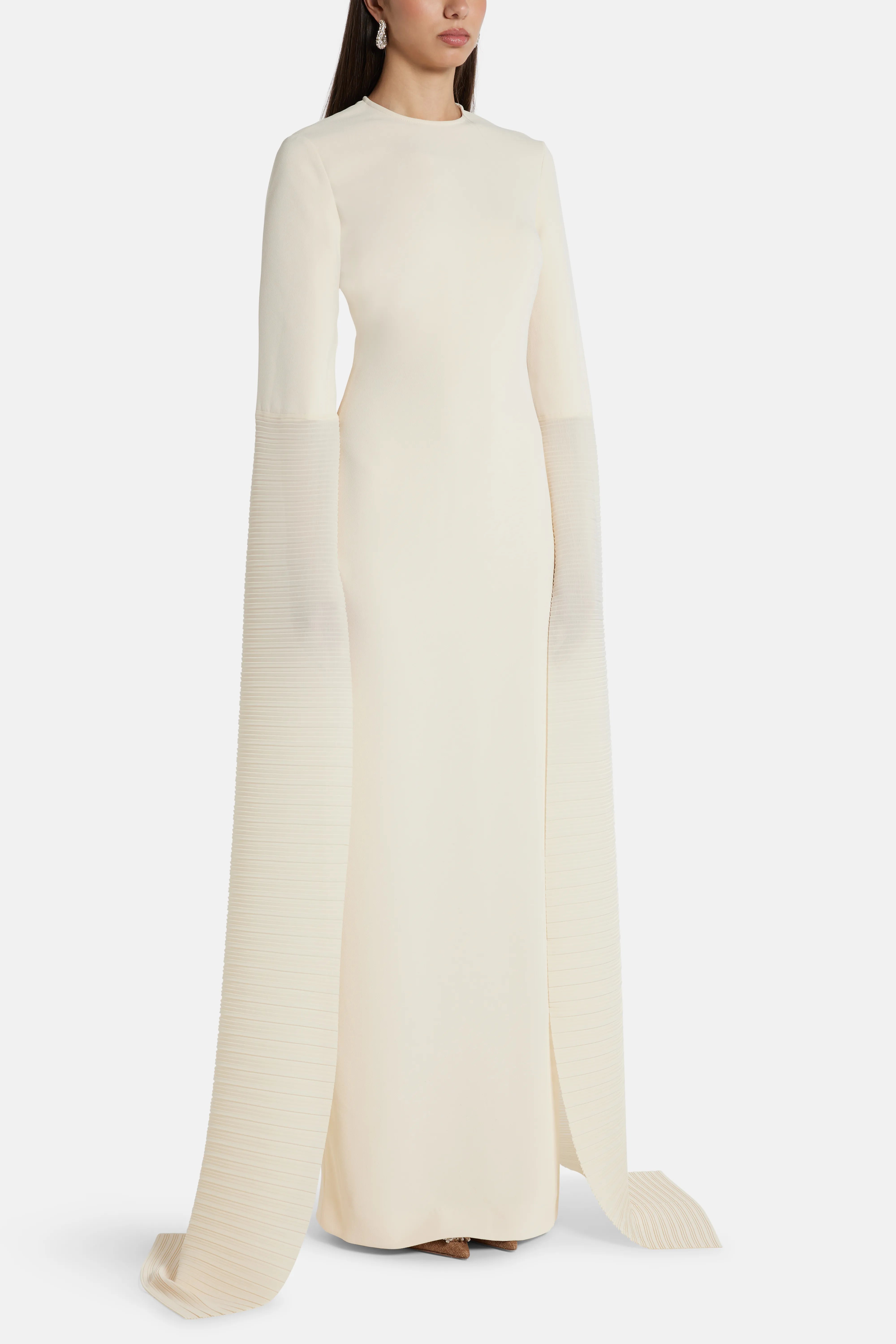 Naomi Evening Dress in White