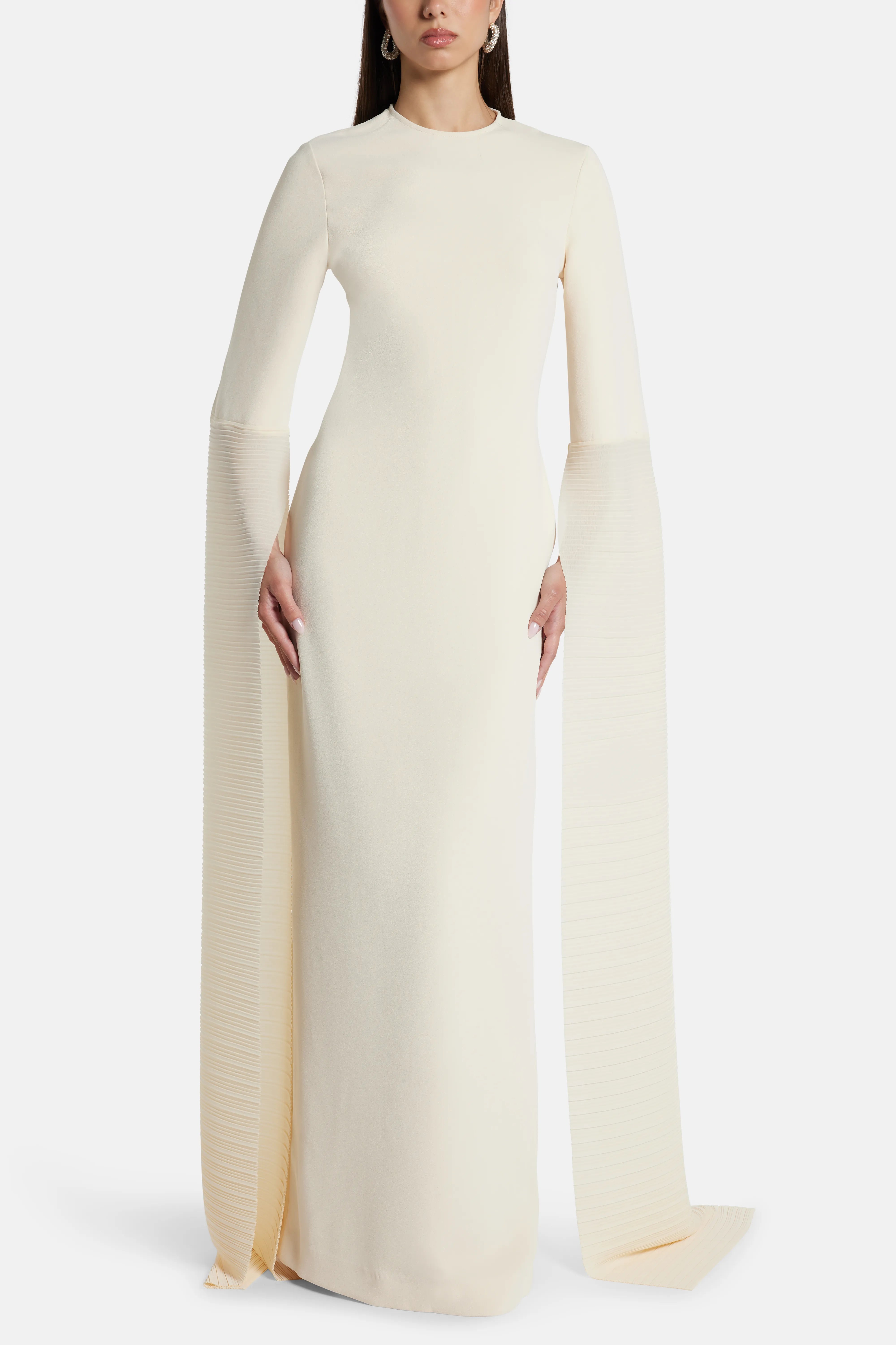 Naomi Evening Dress in White