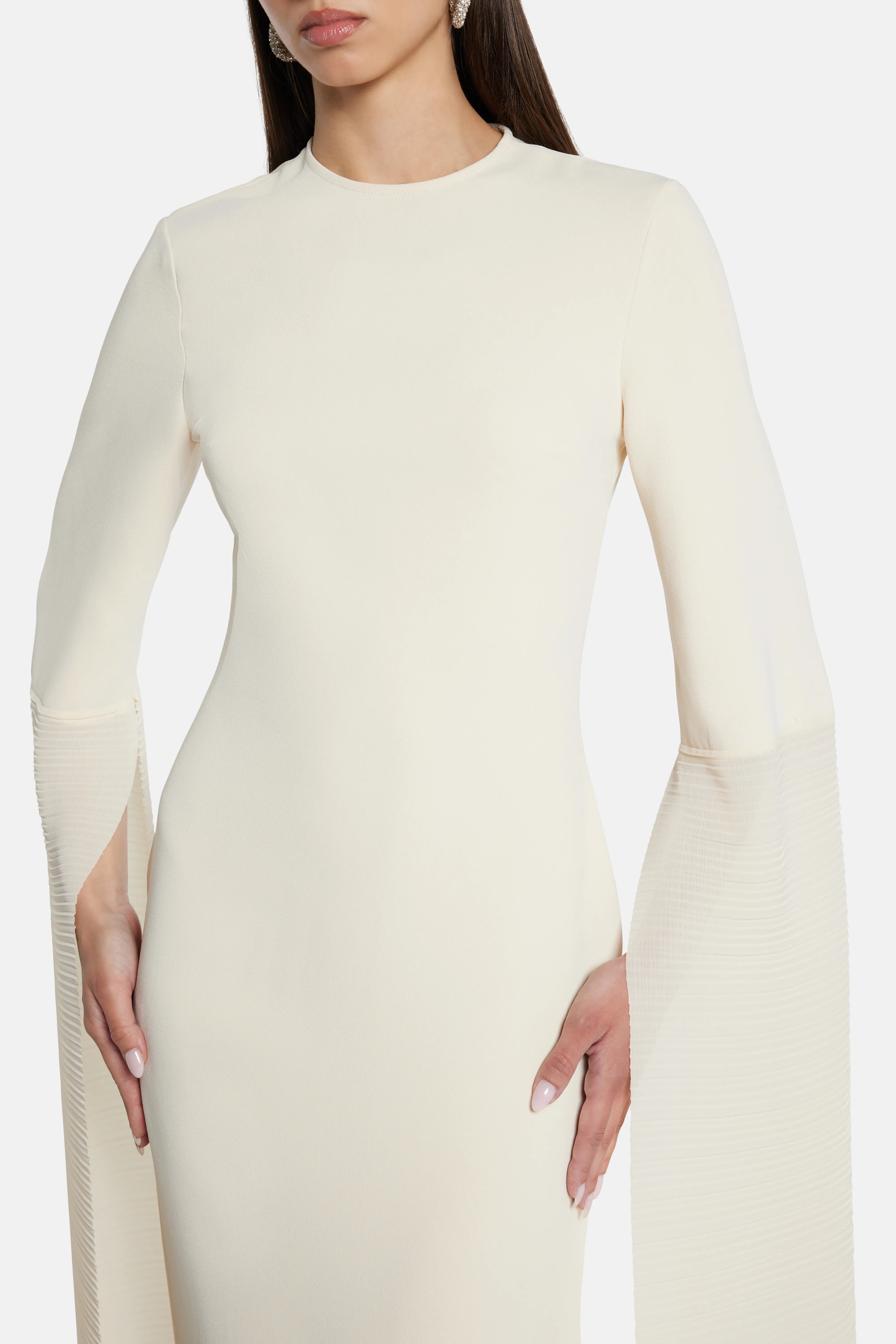 Naomi Evening Dress in White