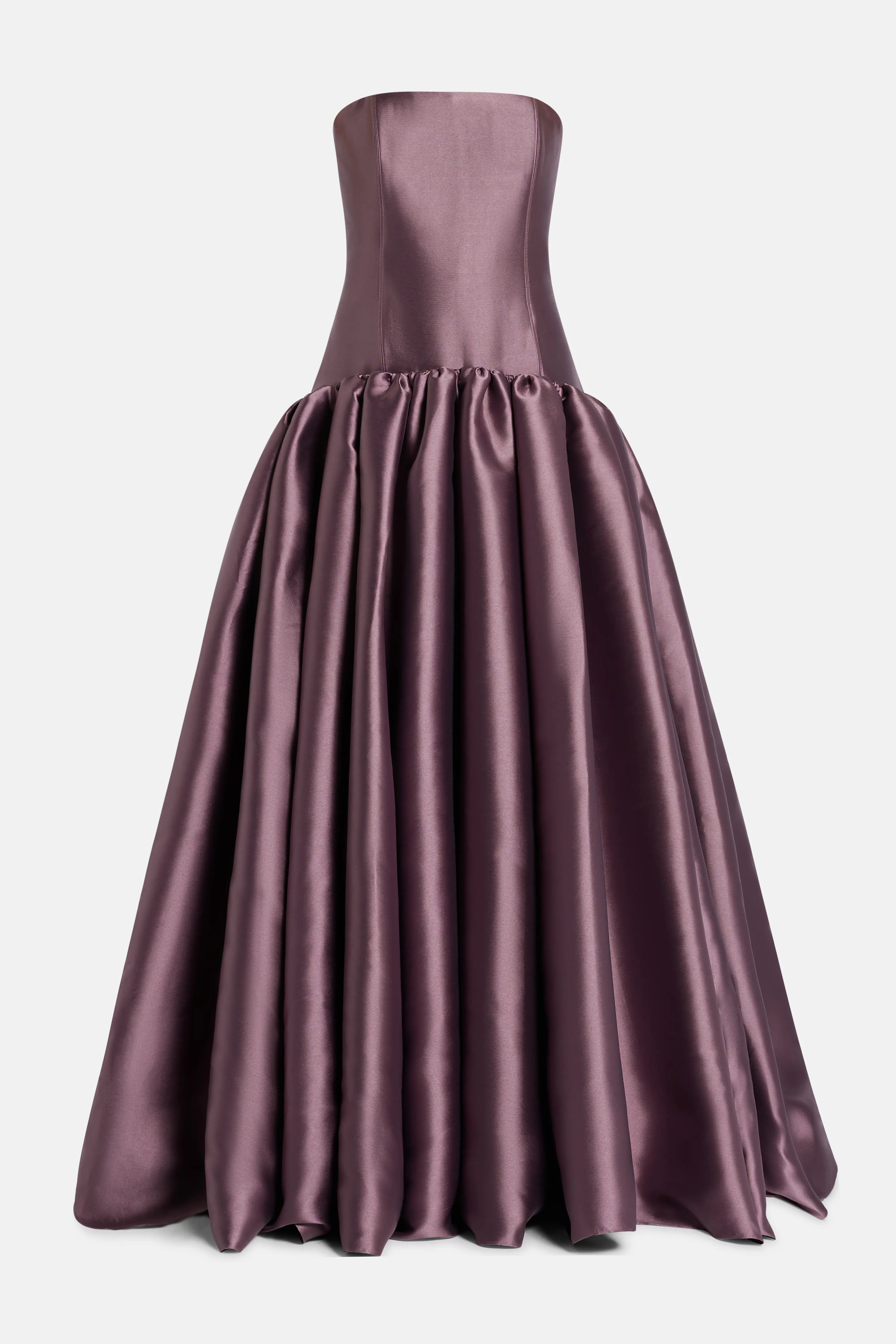 Cassia Strapless Maxi Dress in Purple
