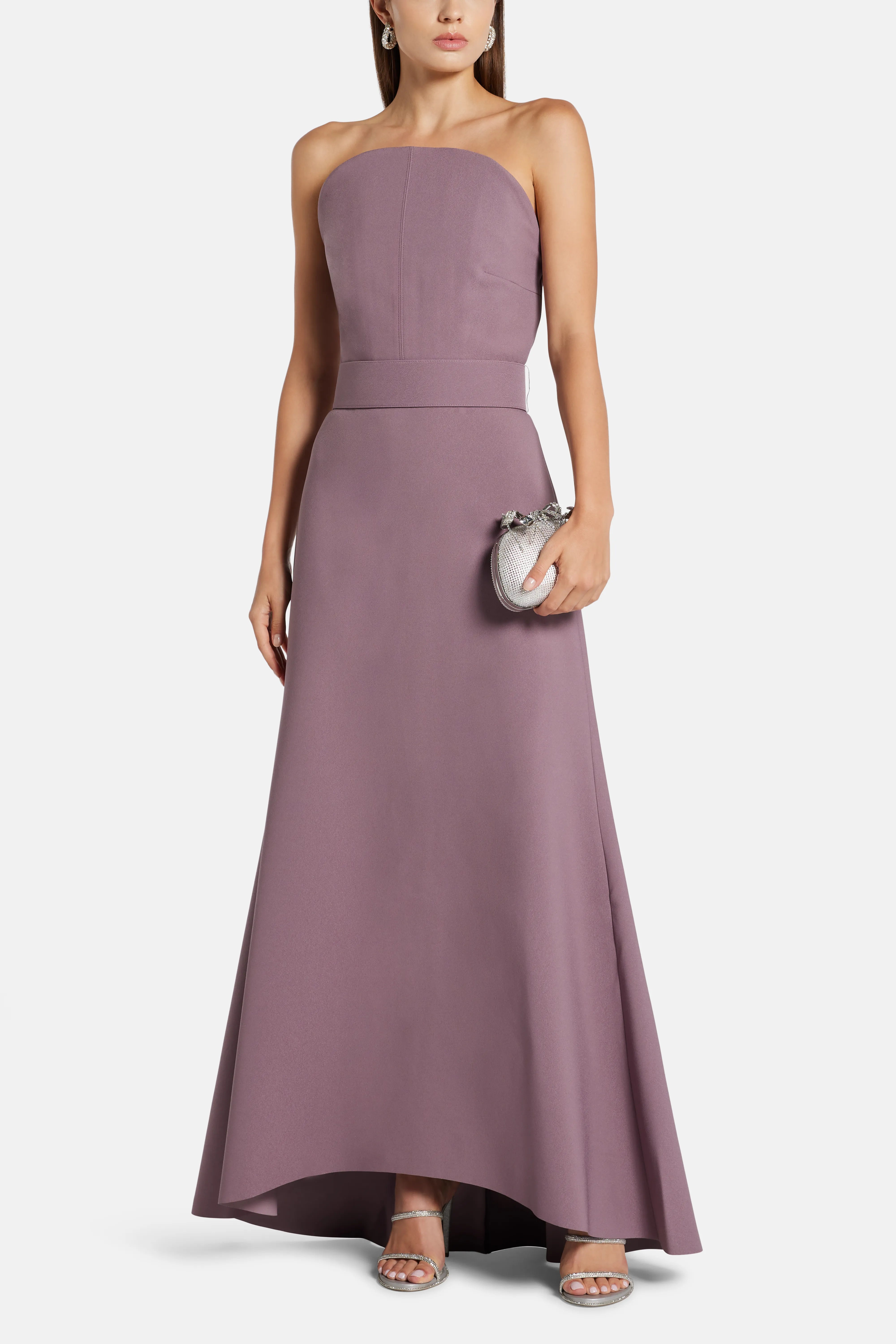Ember Strapless Maxi Dress in Purple