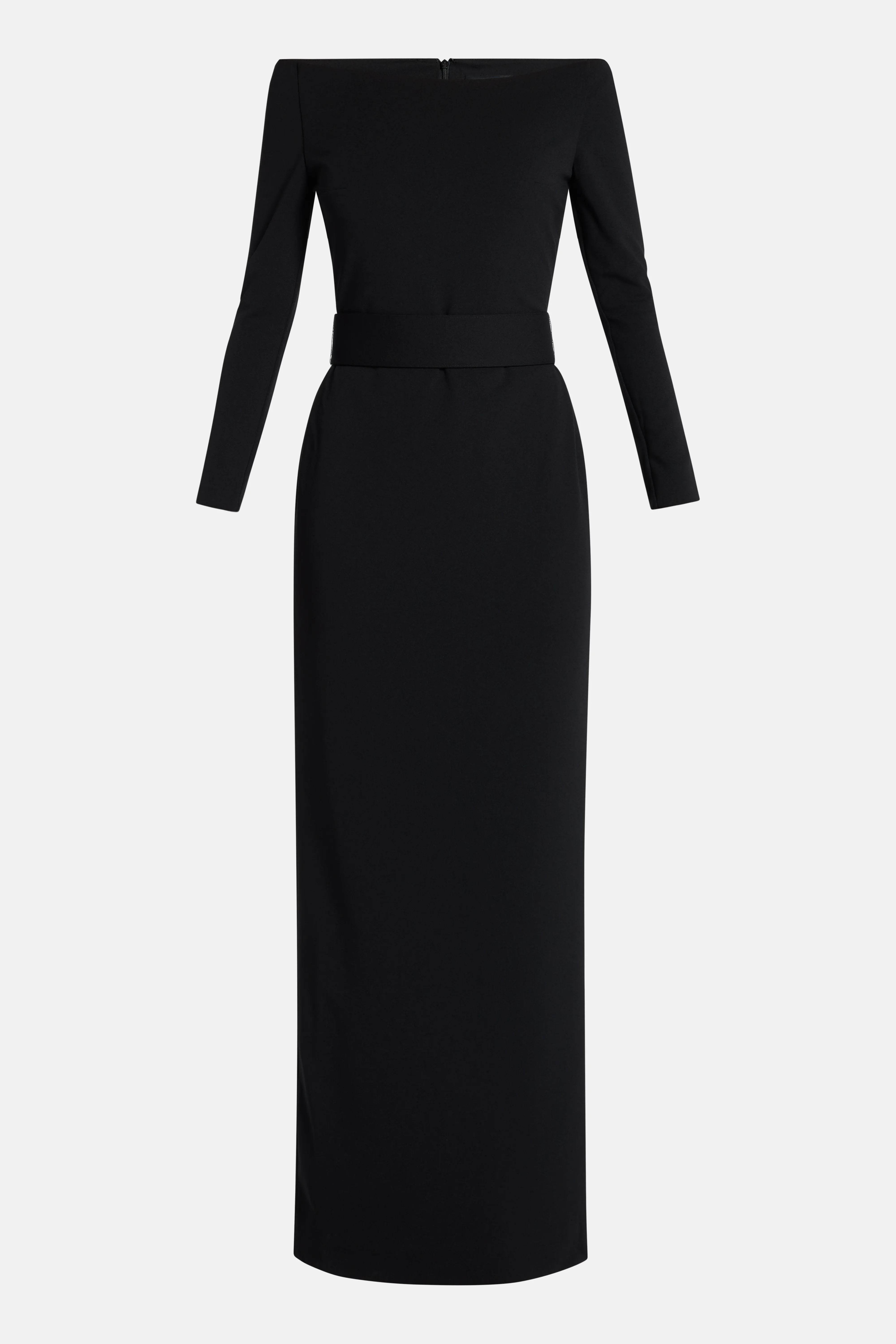 Sabina Off Shoulder Maxi Dress in Black