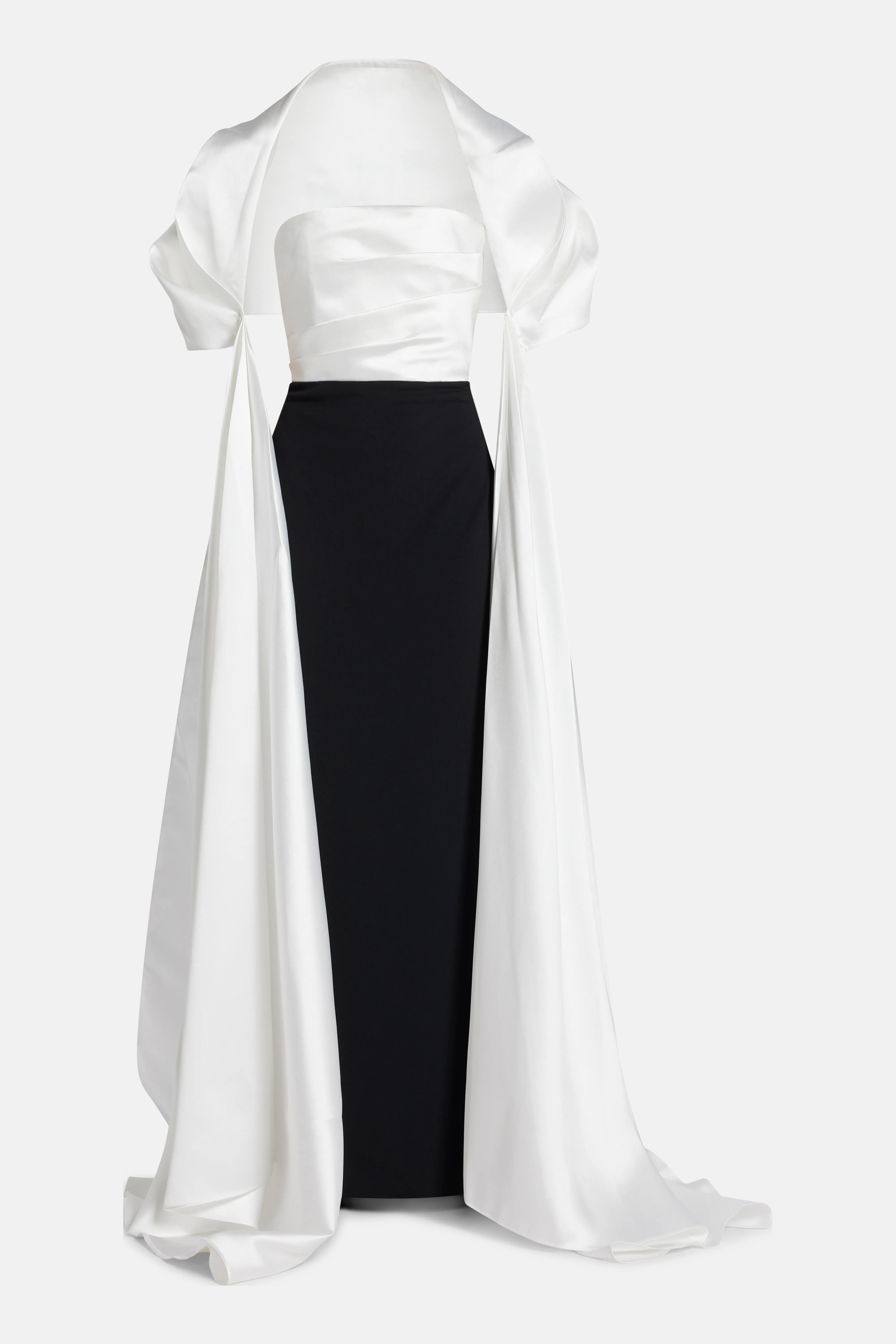 Vera Maxi Dress in Black and White