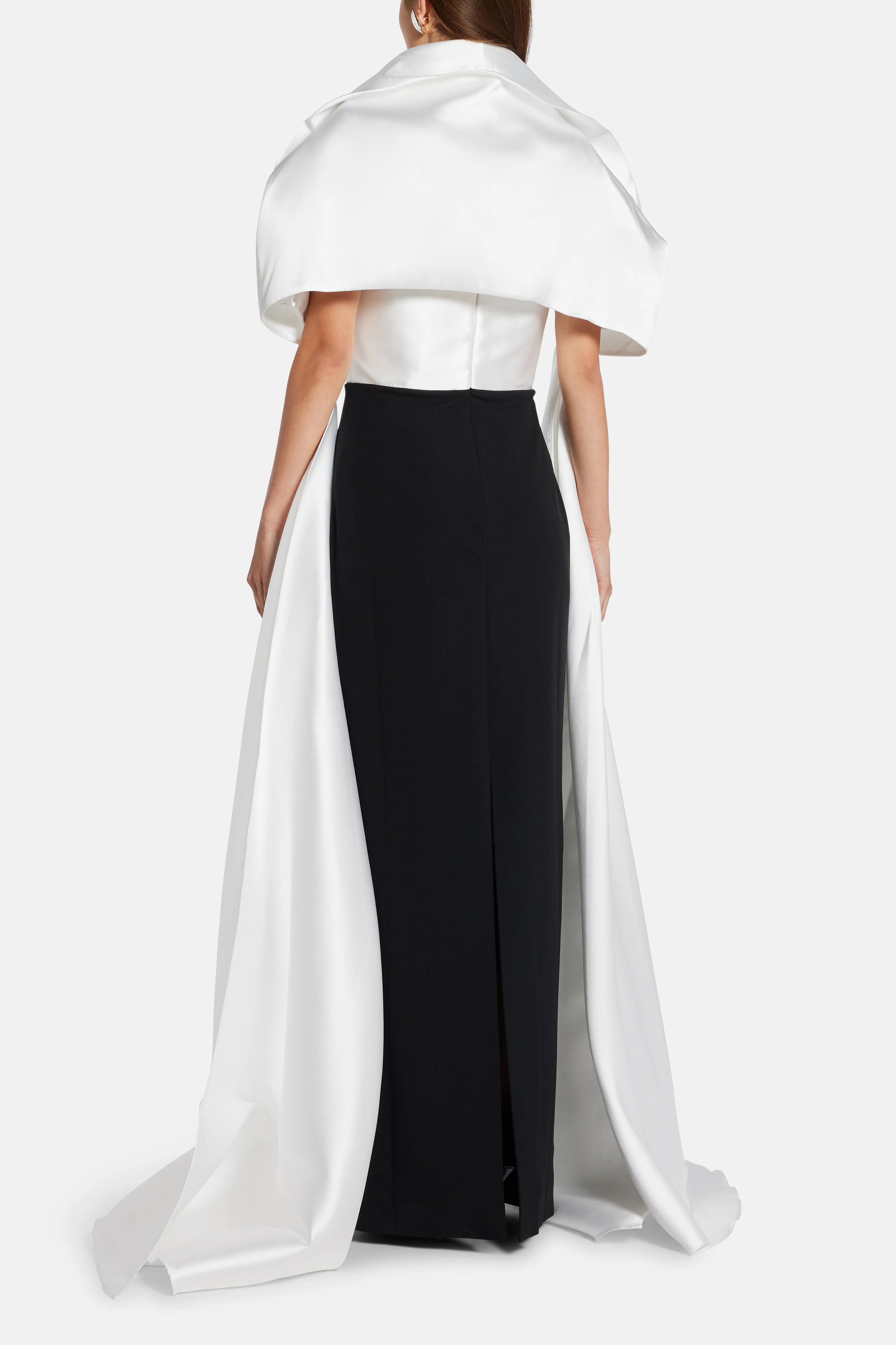 Vera Maxi Dress in Black and White