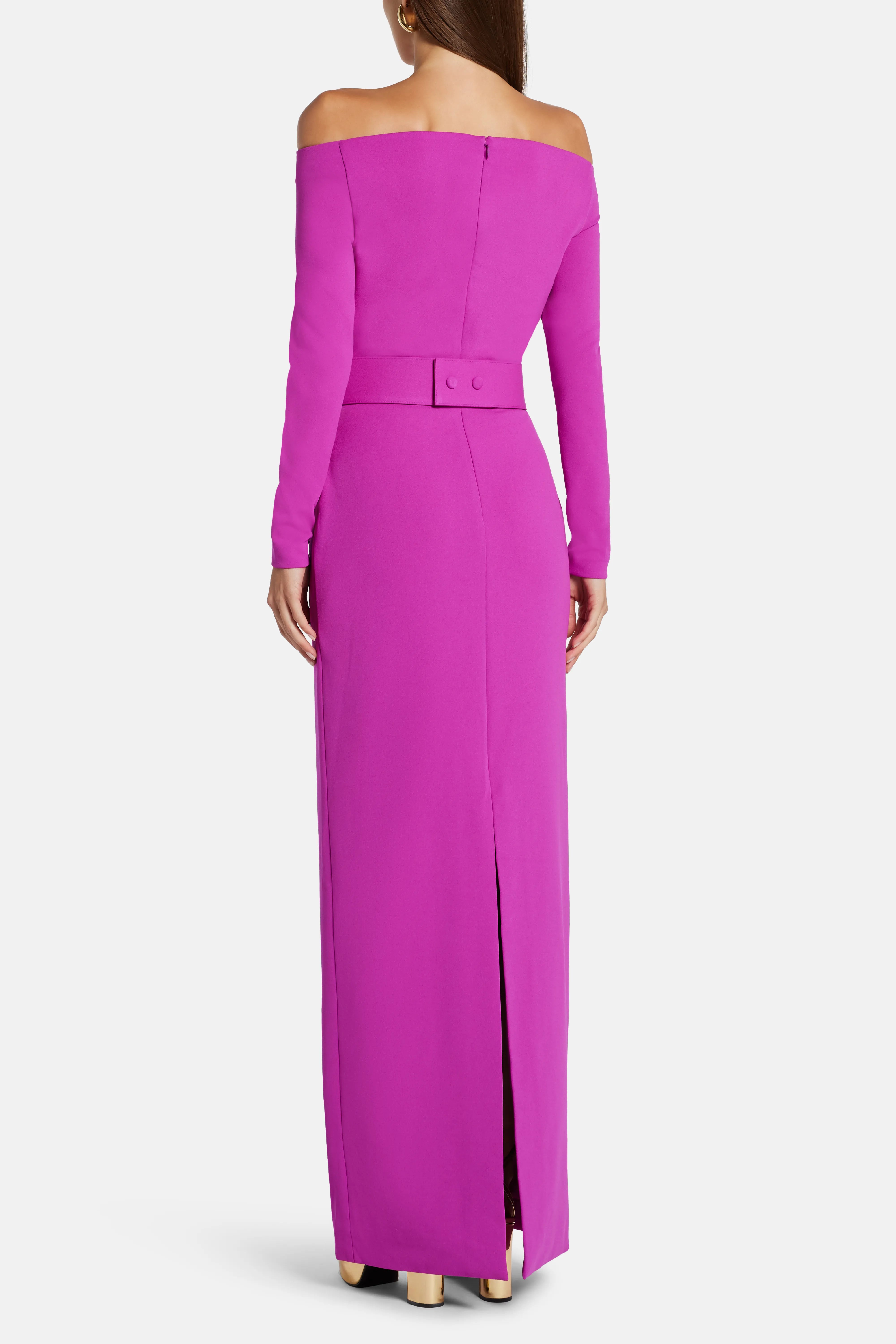 Sabina Off Shoulder Maxi Dress in Pink