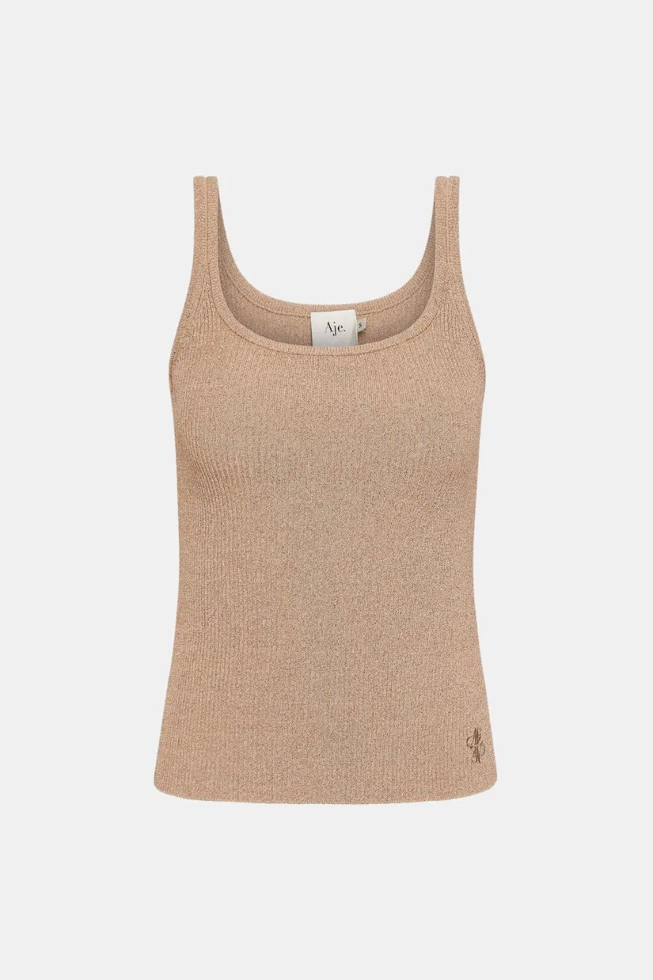 Breeze Knit Tank Top in Beige