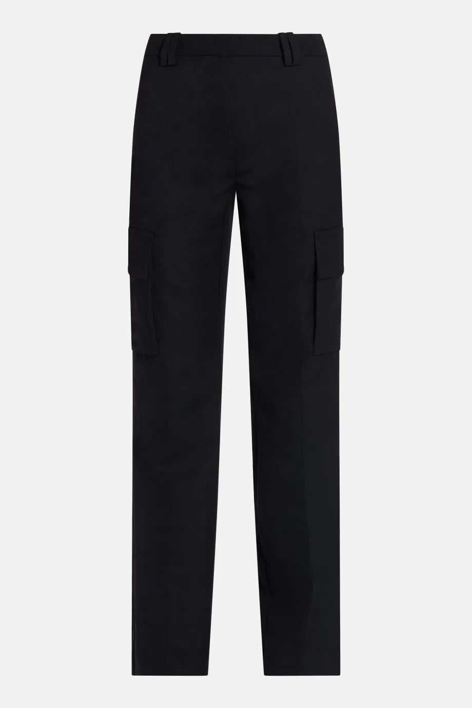 Dayton Wool Cargo Pants in Black