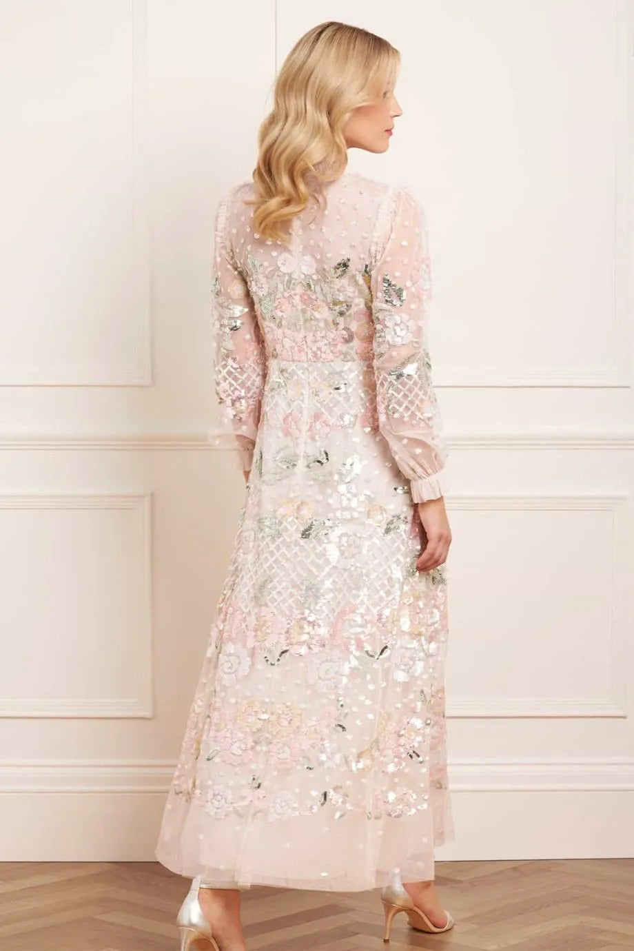 Rosalie Evening Dress in Cream