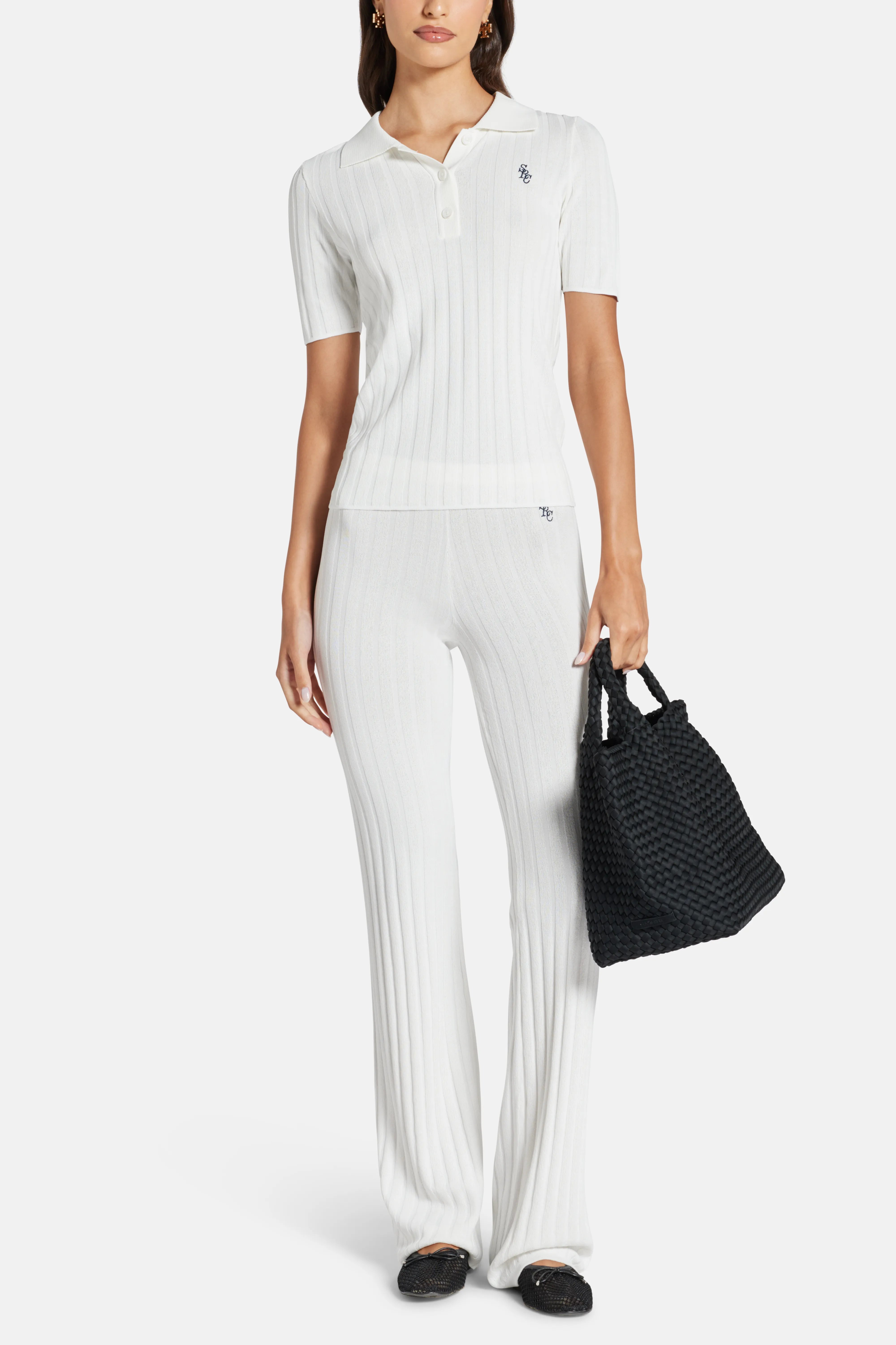 SRC Ribbed Trousers in Beige
