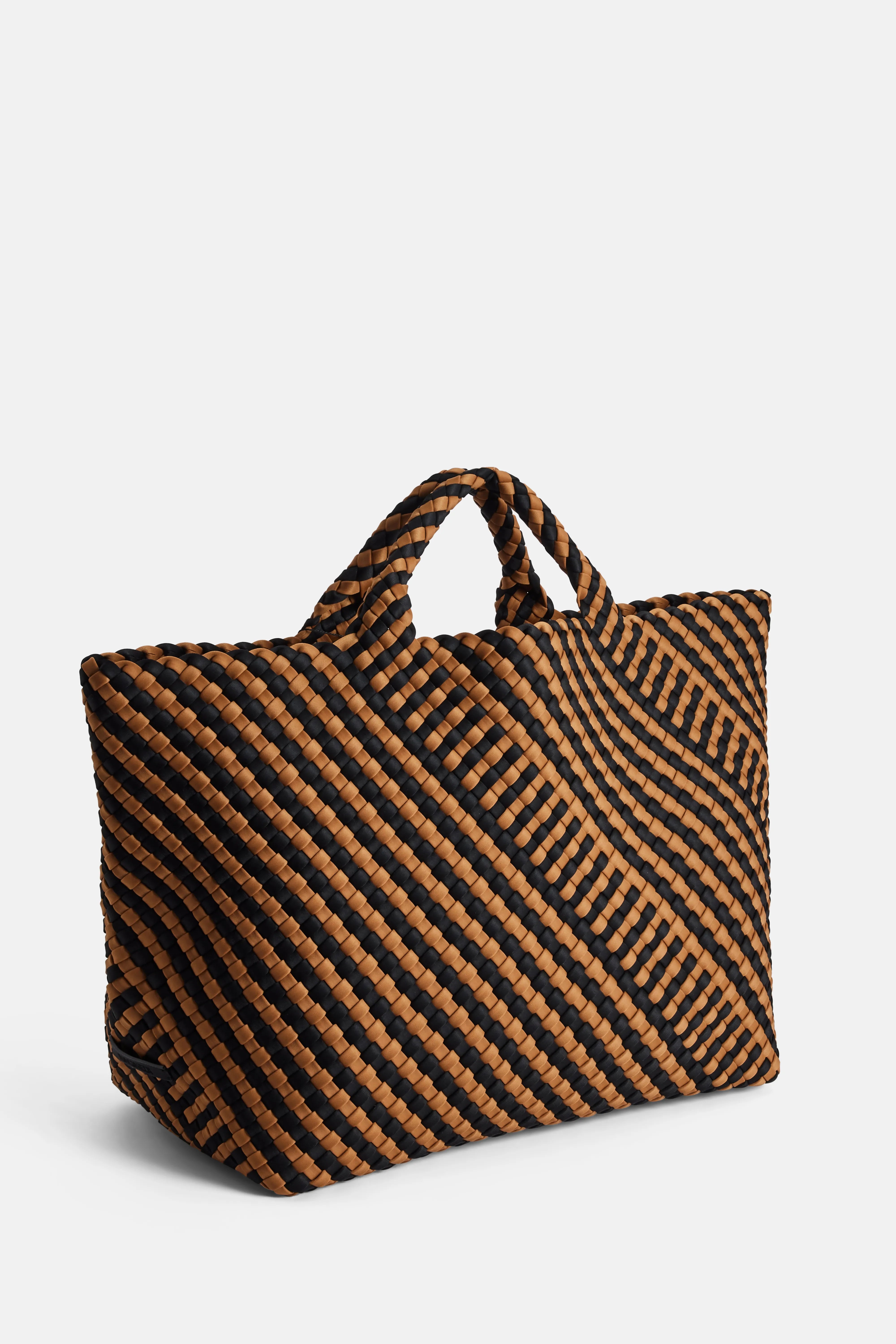 St Barths Large Tote Bag in Brown and Black