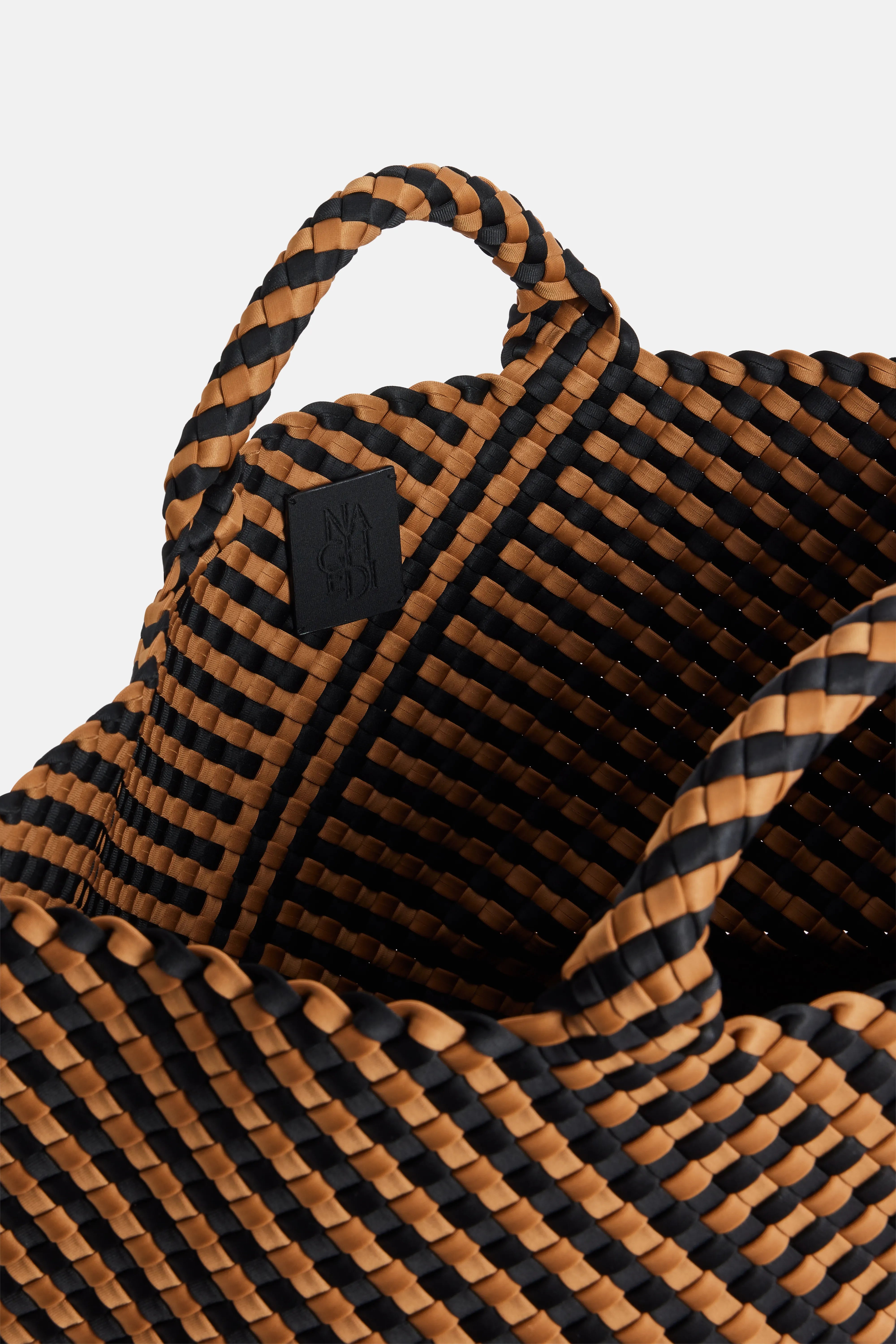 St Barths Large Tote Bag in Brown and Black