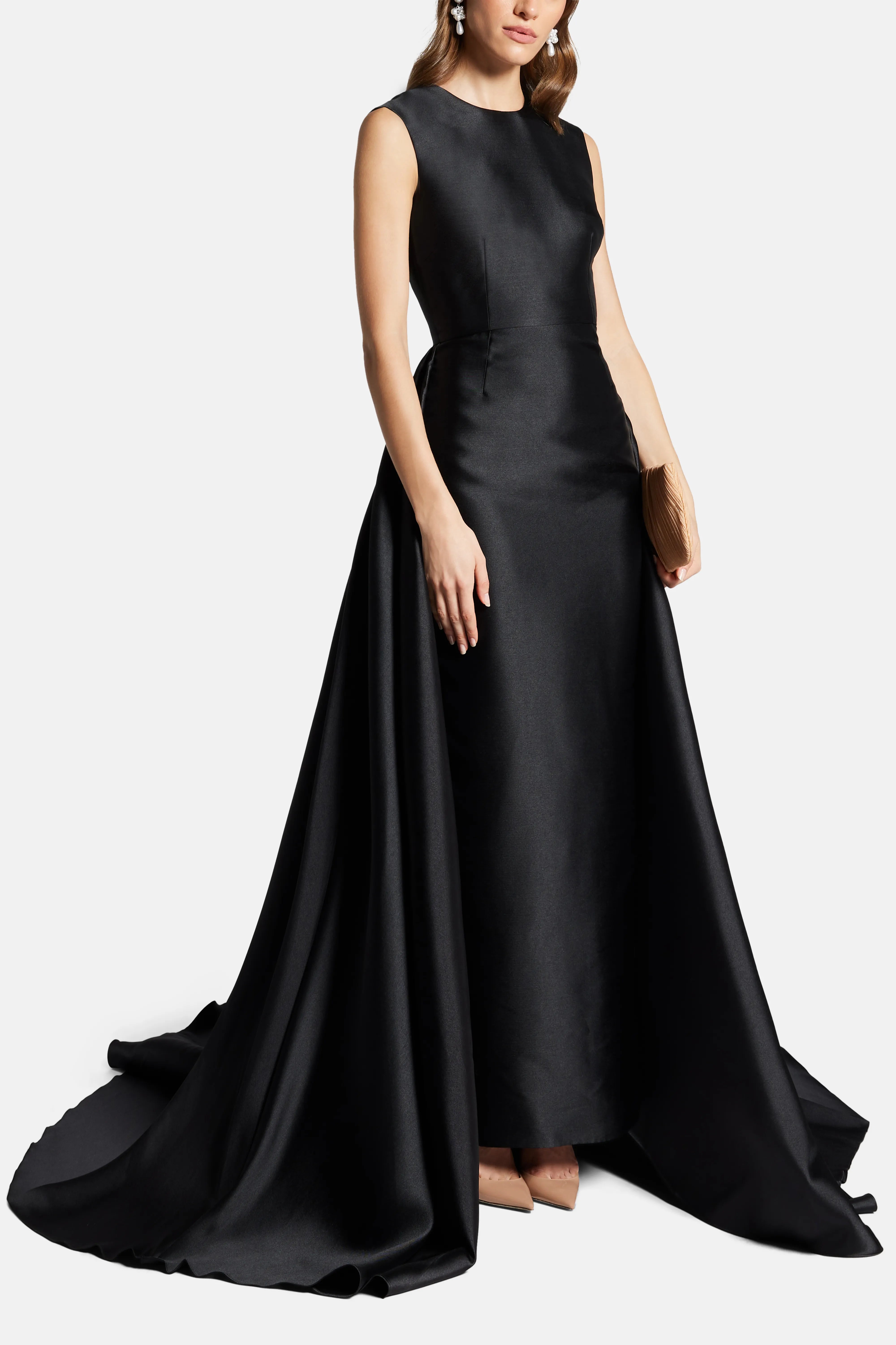 Larsen Sleeveless Evening Dress in Black