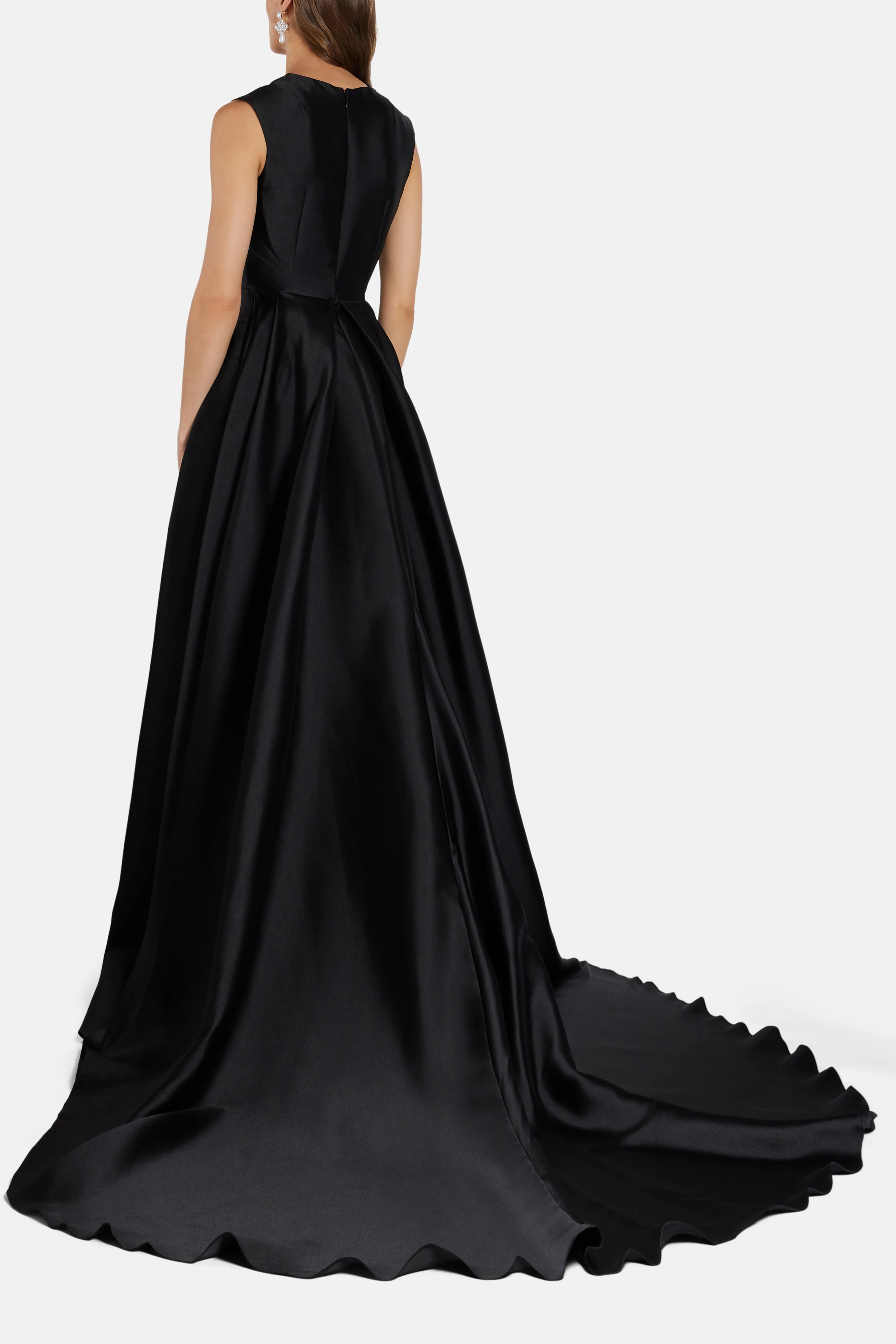 Larsen Sleeveless Evening Dress in Black