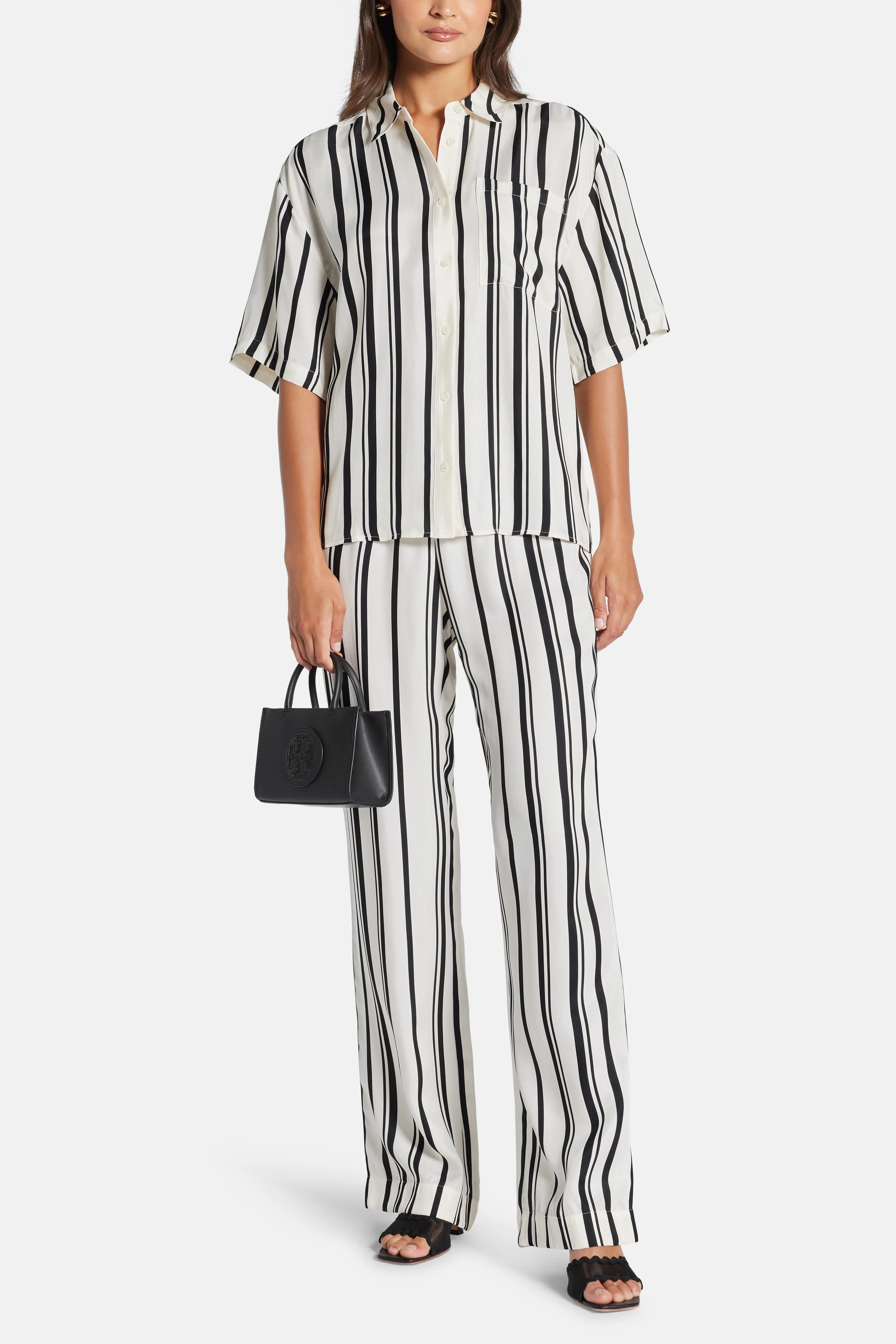 Elain Wide Legged Pants in White