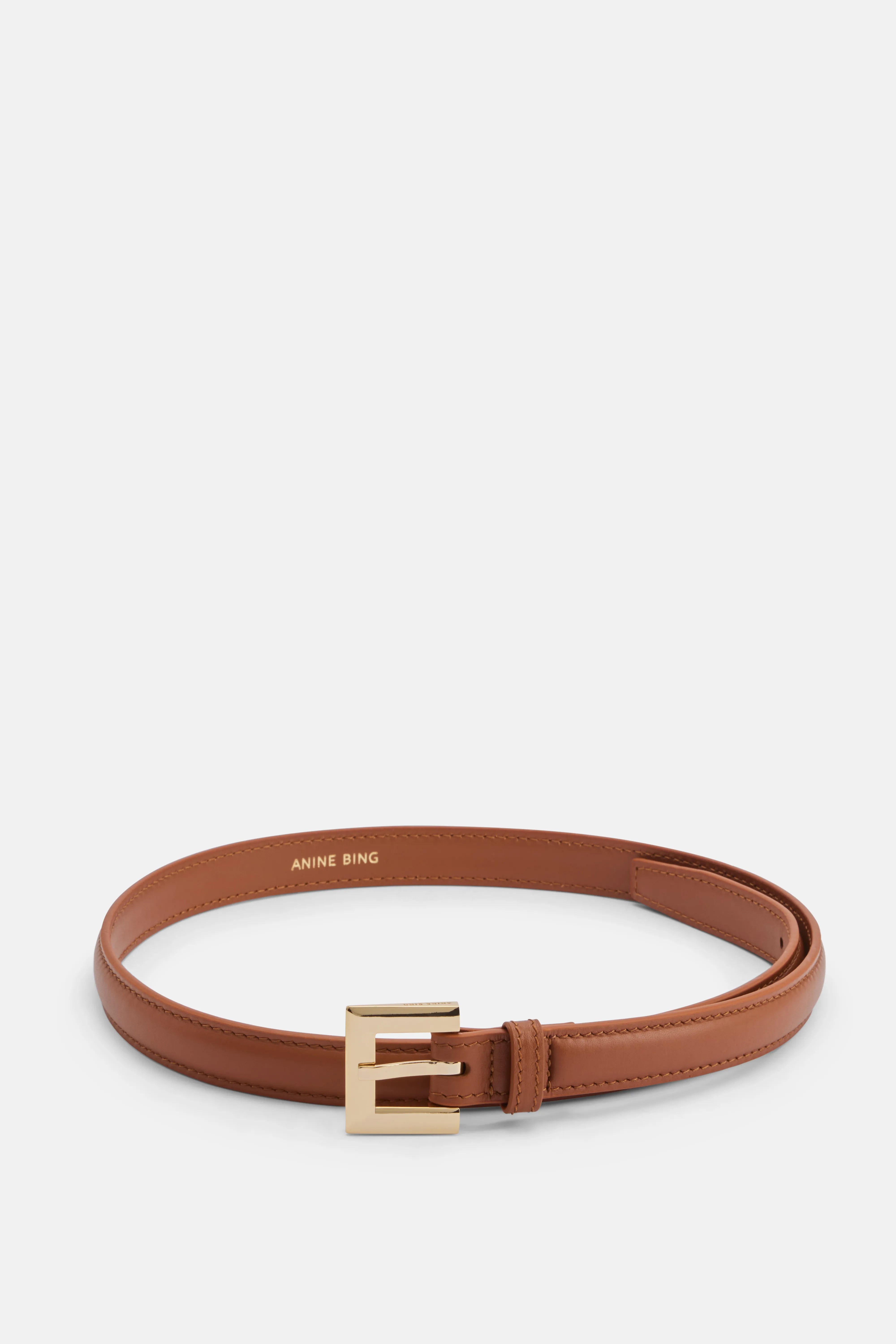Nicola Leather Belt in Brown