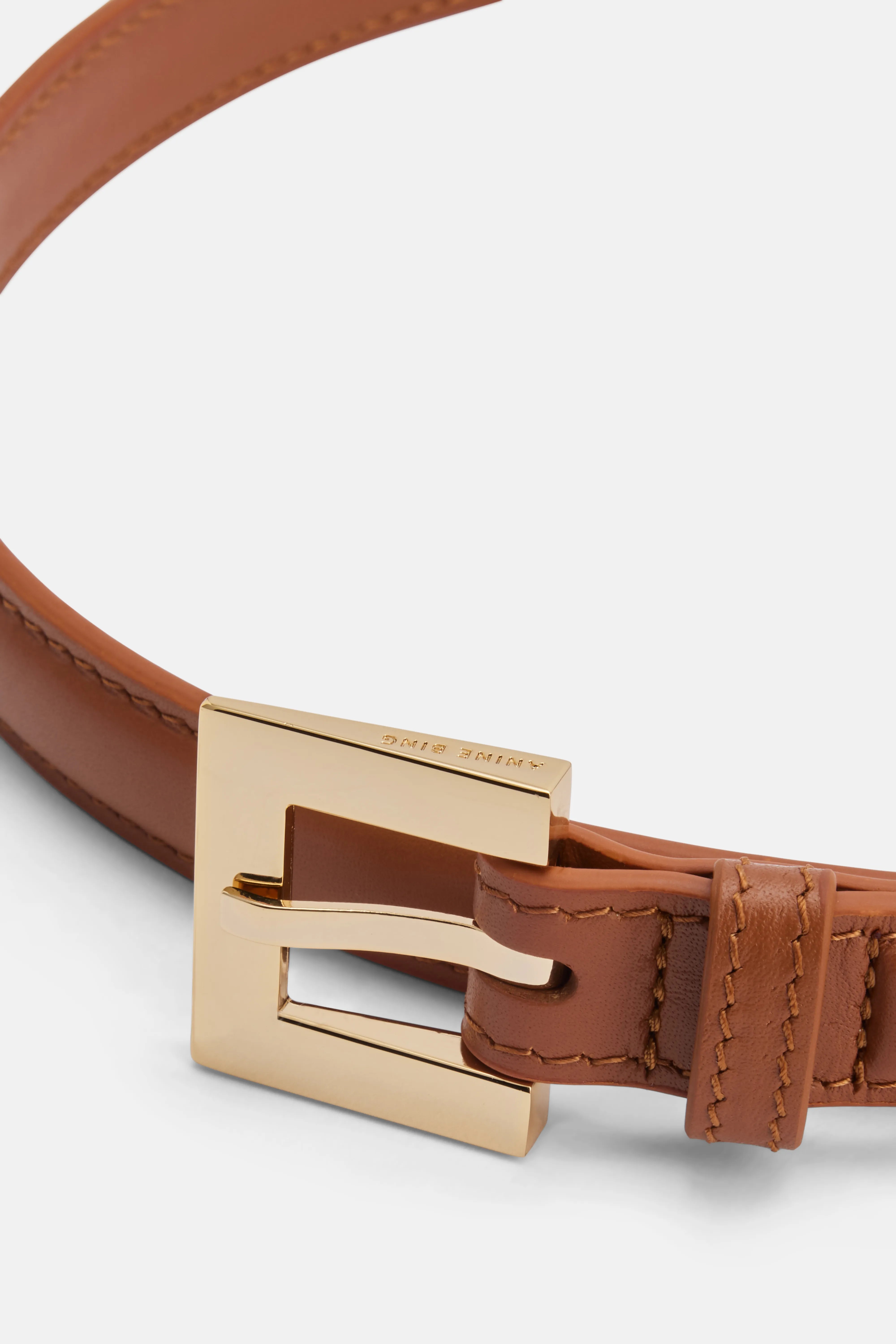 Nicola Leather Belt in Brown