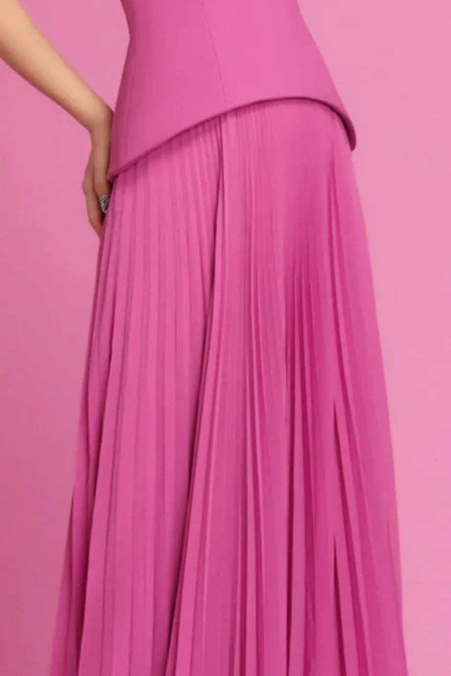 Britt Strapless Evening Dress in Pink