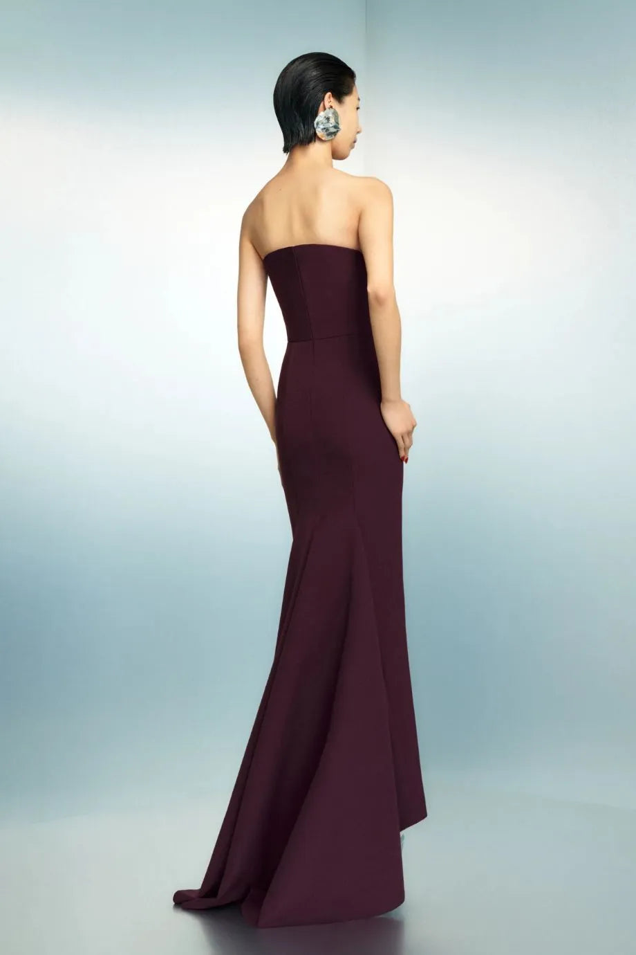 Citra Evening Gown in Burgundy