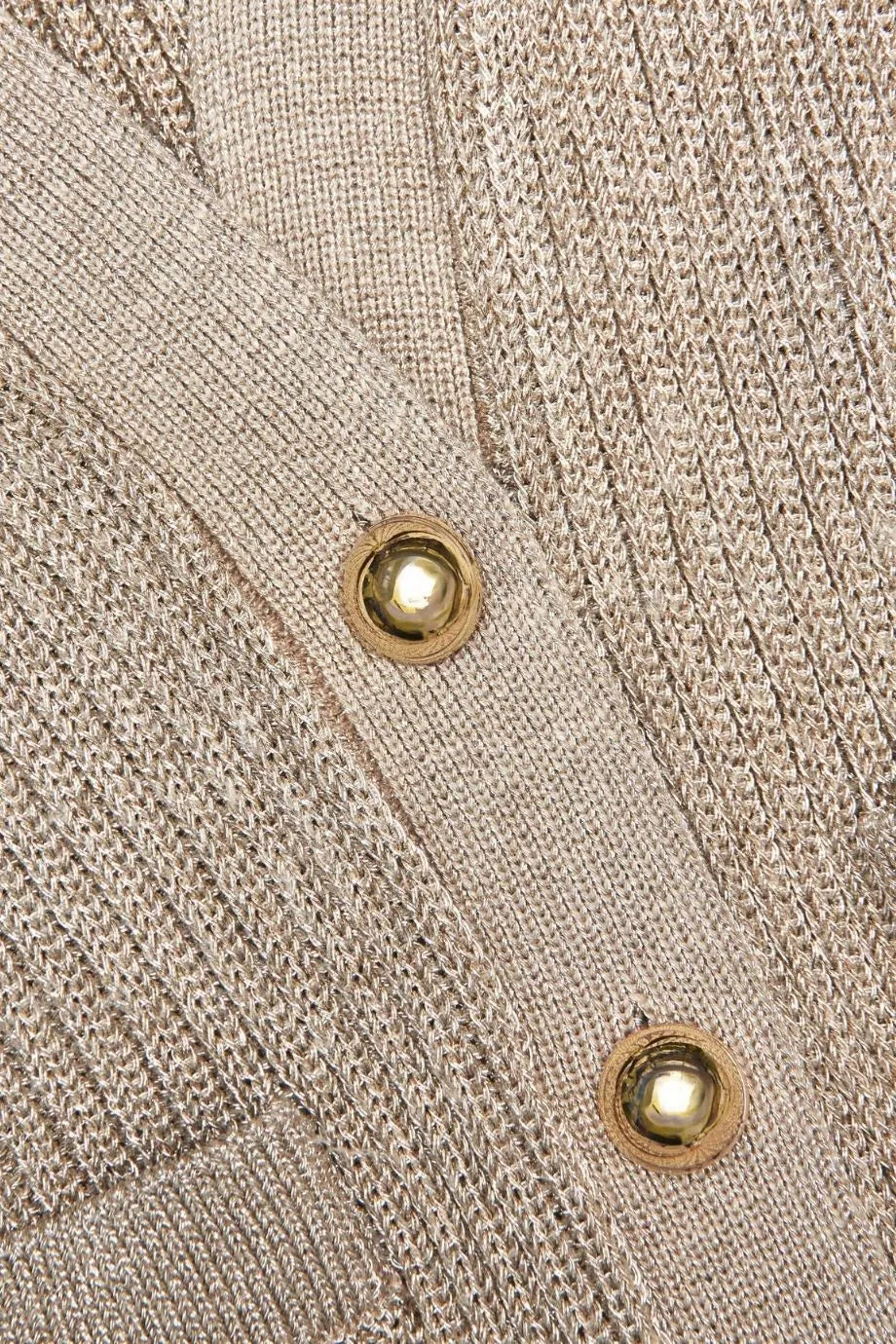 Lurex Peplum Knit Mini Dress in Gold