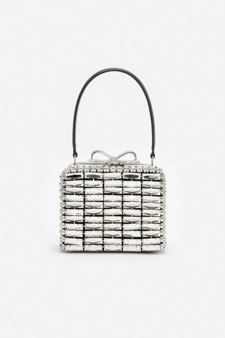 Crystal Mirco Mini Bag in Silver