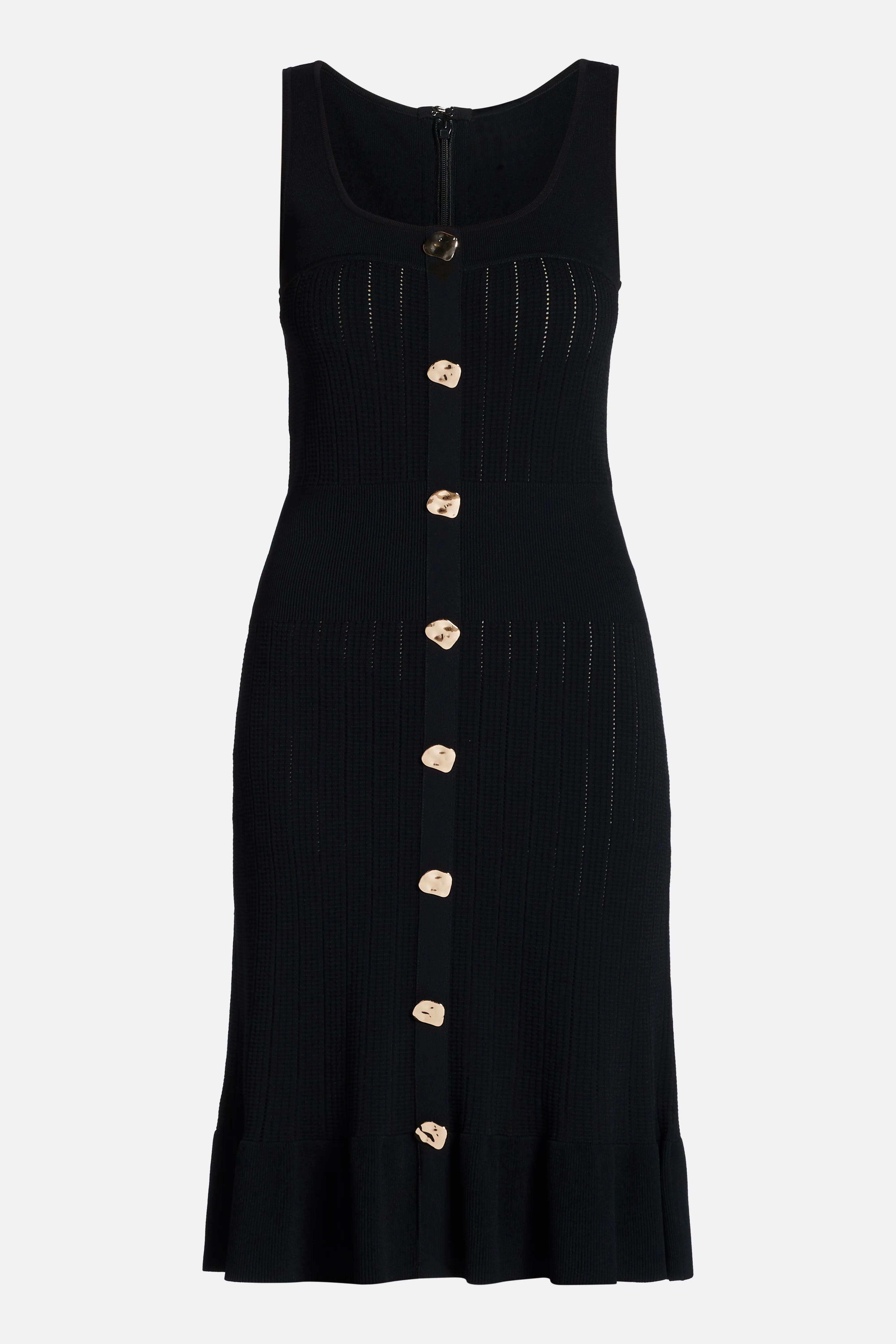 Maggie Sleeveless Bandage Knit Mini Dress in Black