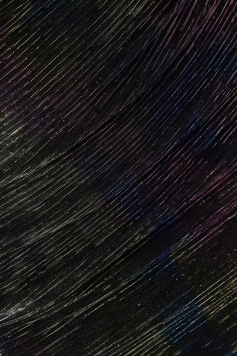 Mystery Metallic Voile Off Shoulder Shimmer Cape Evening Gown in Blue