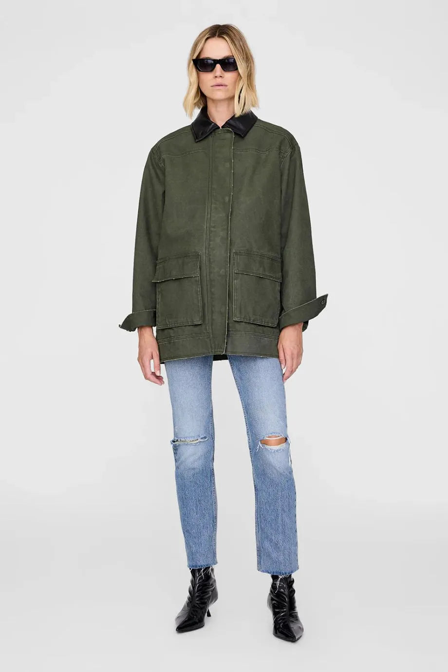 Sean Cotton Jacket in Green