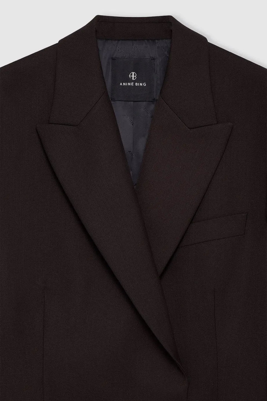 Aretha Wool Blazer in Brown